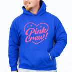 Pink Crew Heart Design - Gender Reveal Unisex Crewneck T-Shirt Sweatshirt Hoodie