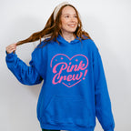 Pink Crew Heart Design - Gender Reveal Unisex Crewneck T-Shirt Sweatshirt Hoodie