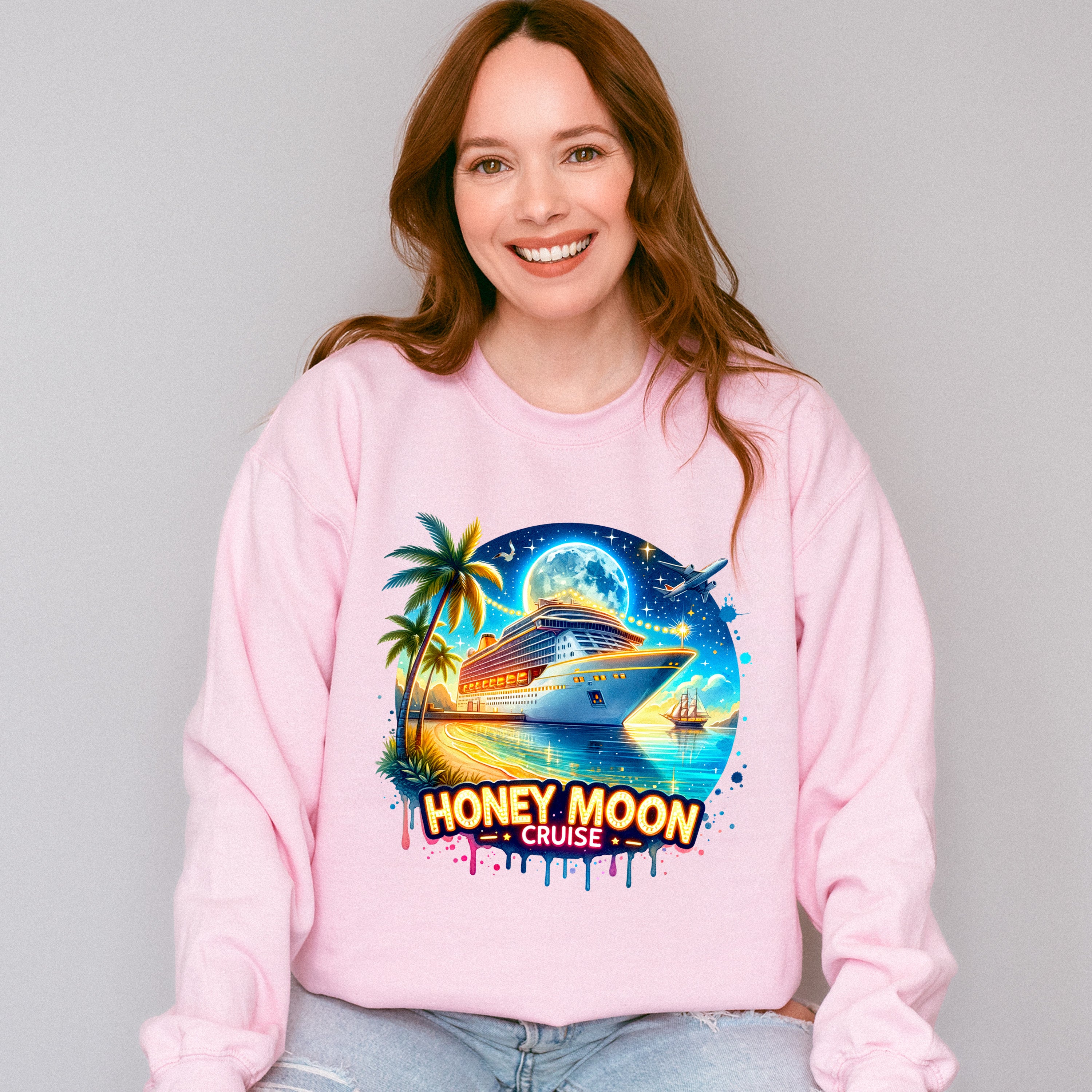 Honeymoon Cruise - Honeymoon Unisex Crewneck T-Shirt Sweatshirt Hoodie