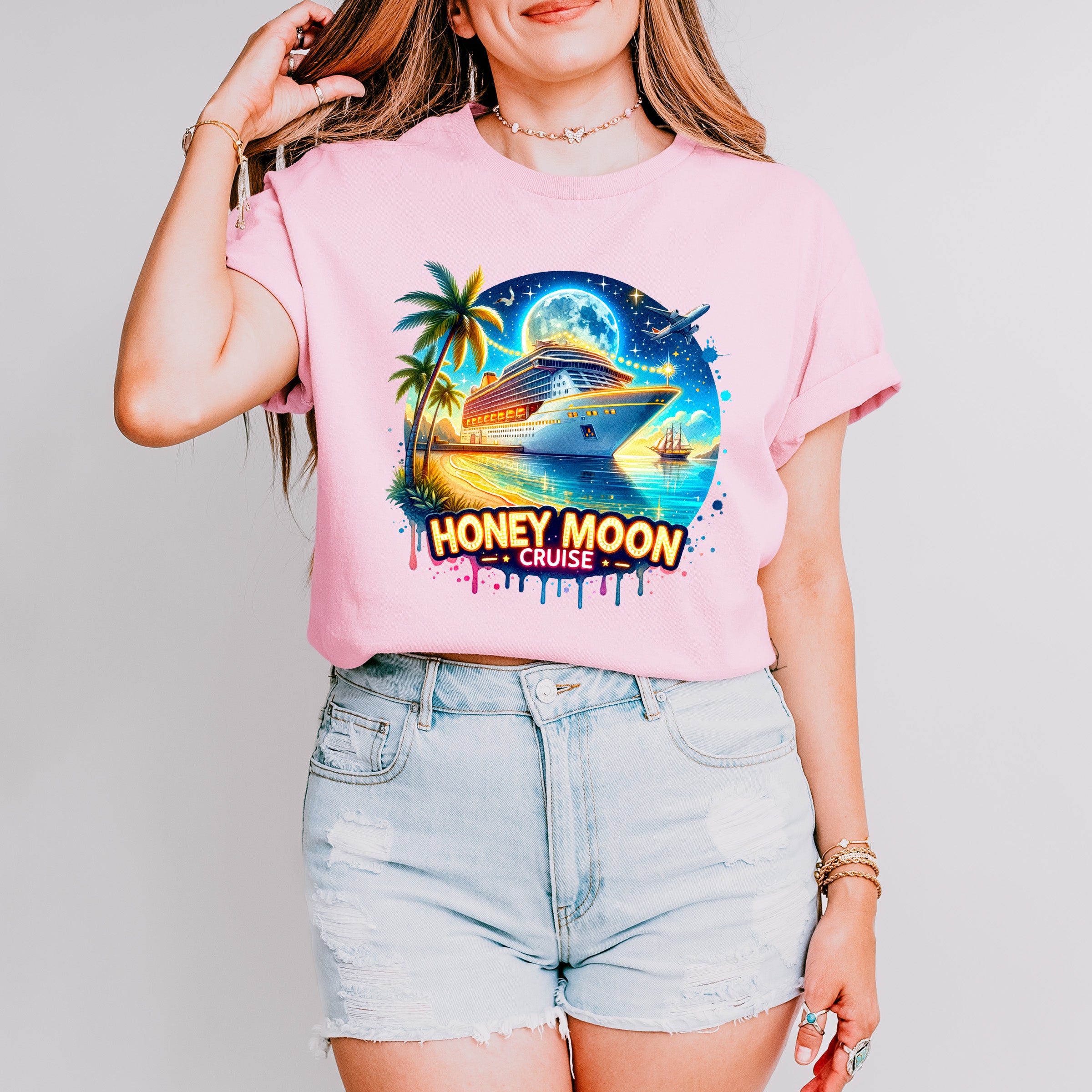 Honeymoon Cruise - Honeymoon Unisex Crewneck T-Shirt Sweatshirt Hoodie