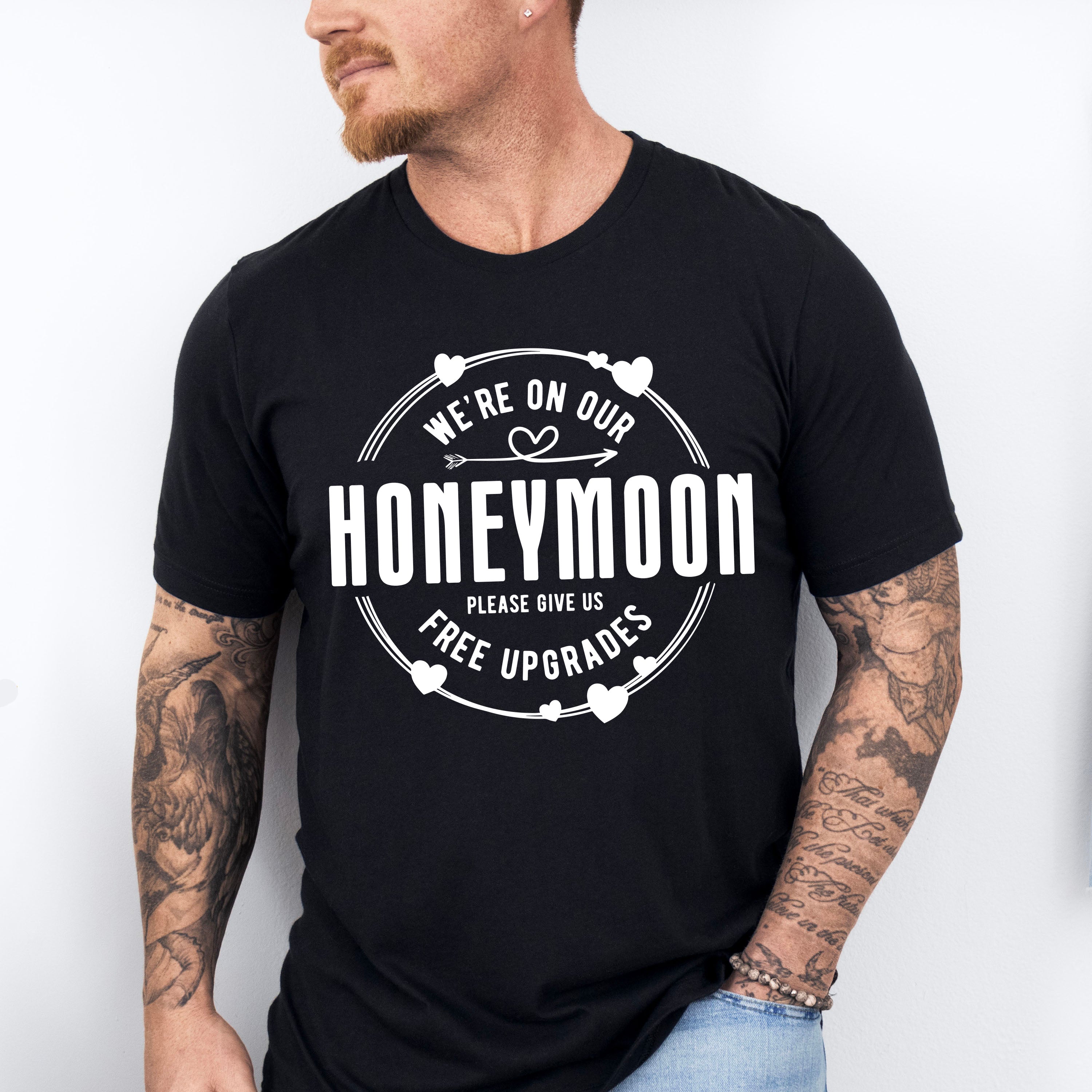 We're On Our Honeymoon - Honeymoon Unisex Crewneck T-Shirt Sweatshirt Hoodie