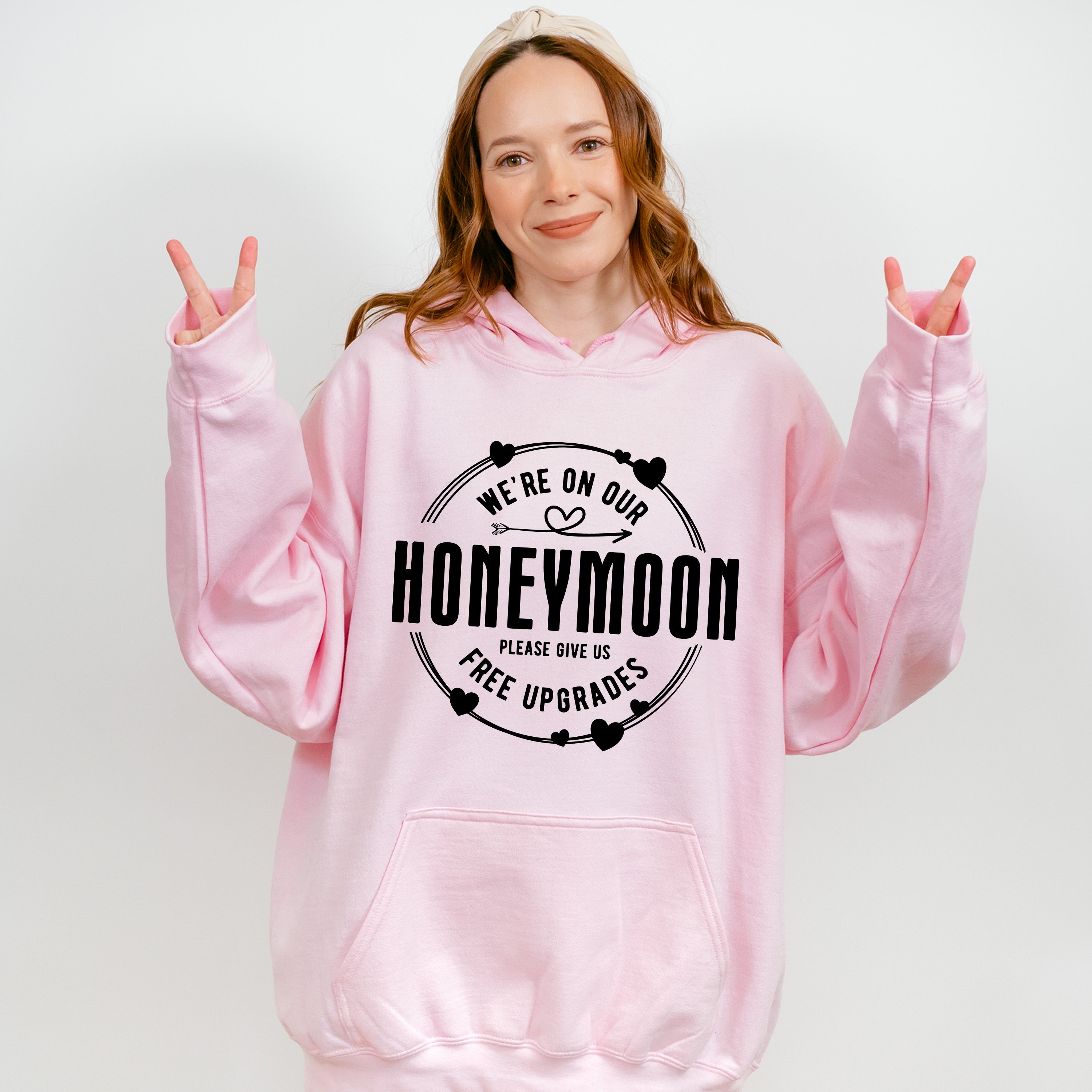 We're On Our Honeymoon - Honeymoon Unisex Crewneck T-Shirt Sweatshirt Hoodie