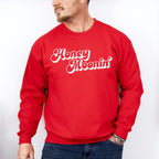 Honeymoonin' Black And White Design - Honeymoon Unisex Crewneck T-Shirt Sweatshirt Hoodie