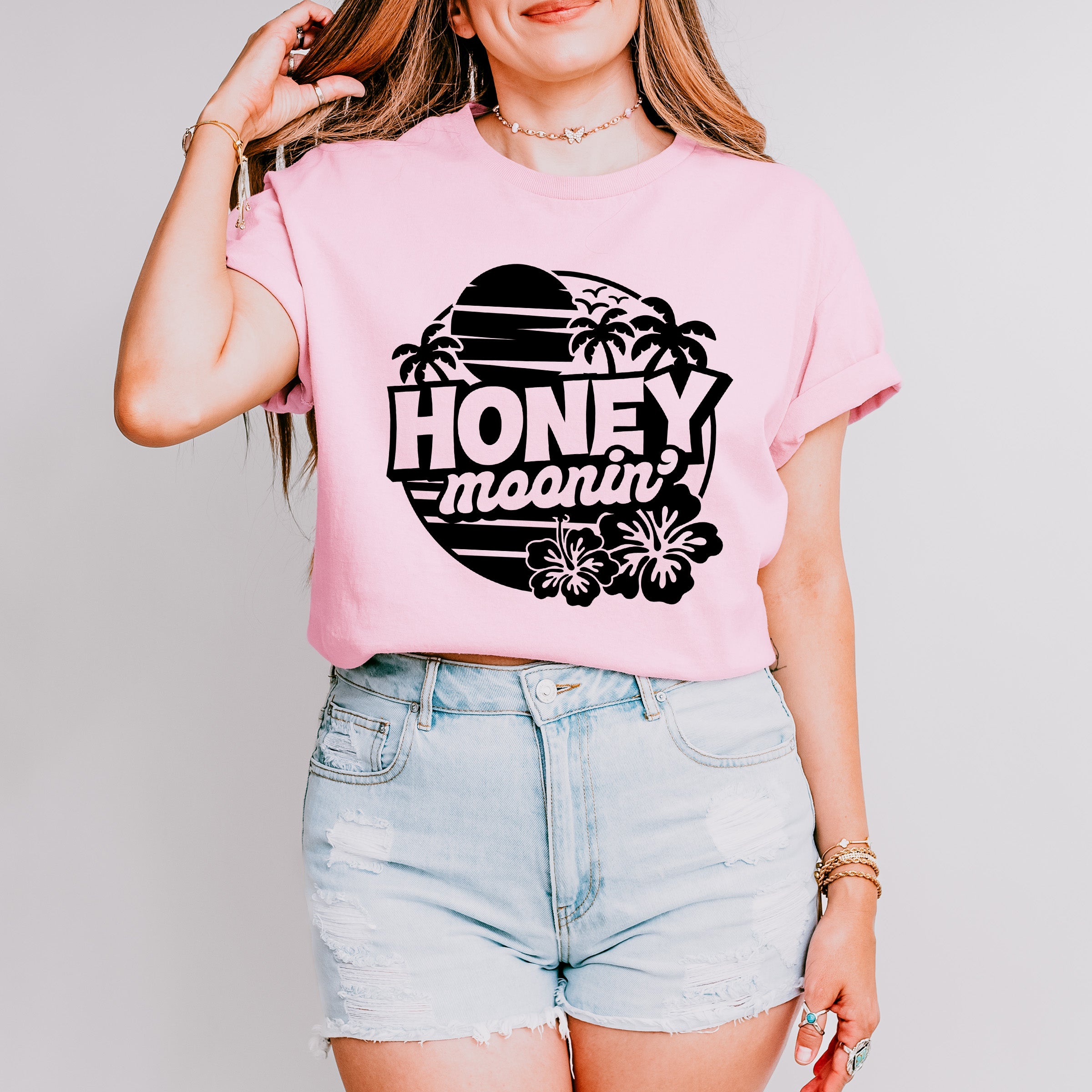 Honeymoonin' Vacation Design - Honeymoon Unisex Crewneck T-Shirt Sweatshirt Hoodie