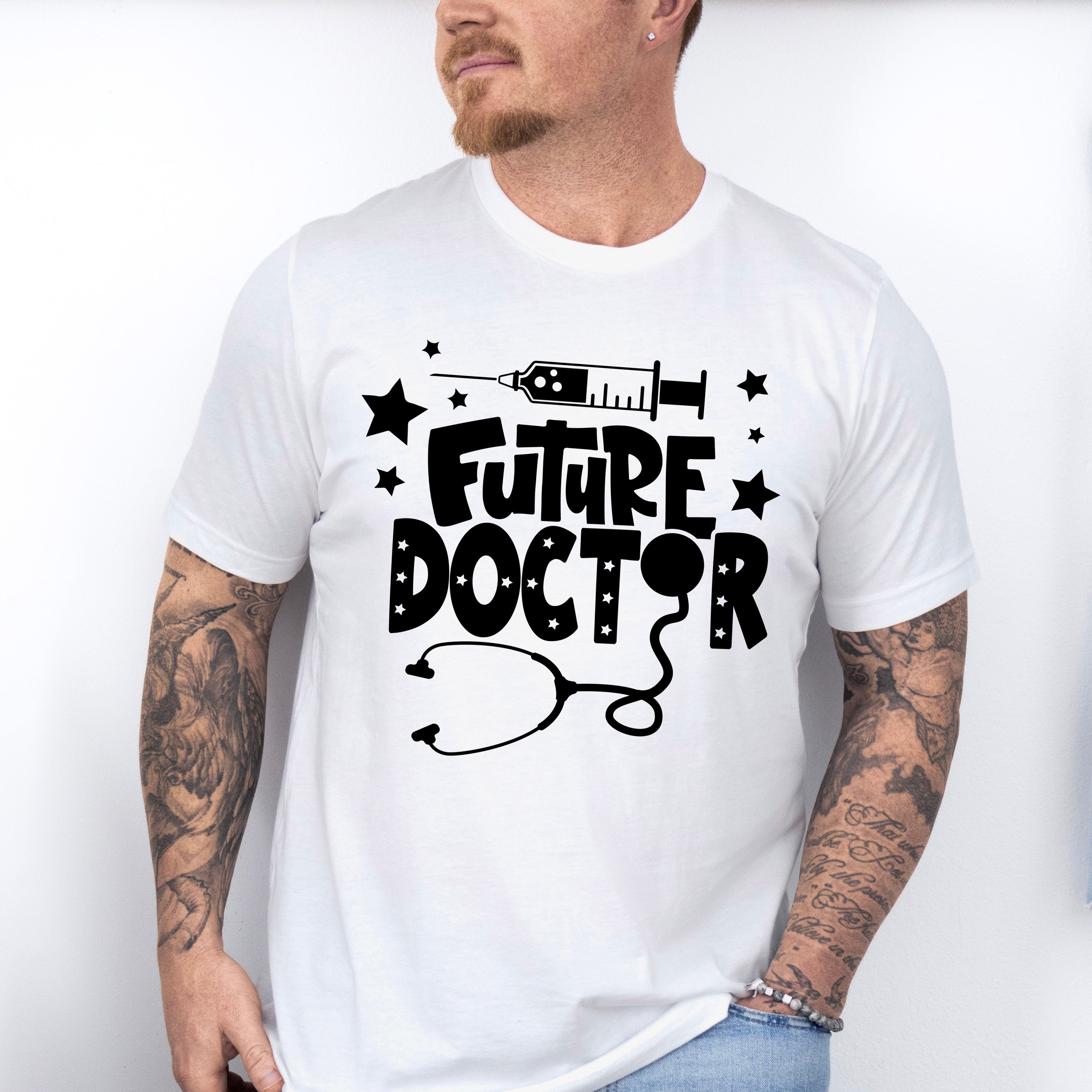 Future Doctor Syringe Design - Medical School Unisex Crewneck T-Shirt Sweatshirt Hoodie