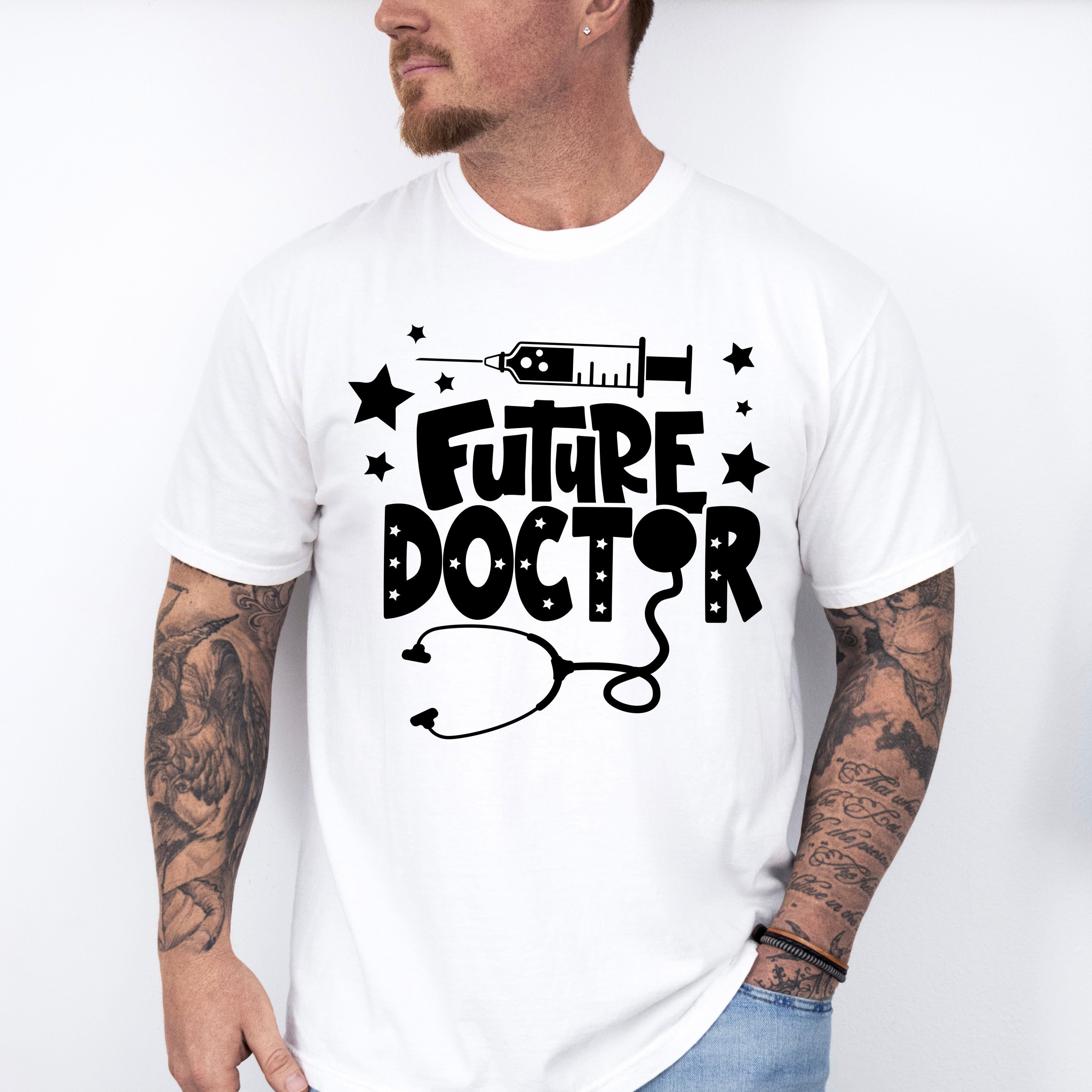 Future Doctor Syringe Design - Medical School Unisex Crewneck T-Shirt Sweatshirt Hoodie