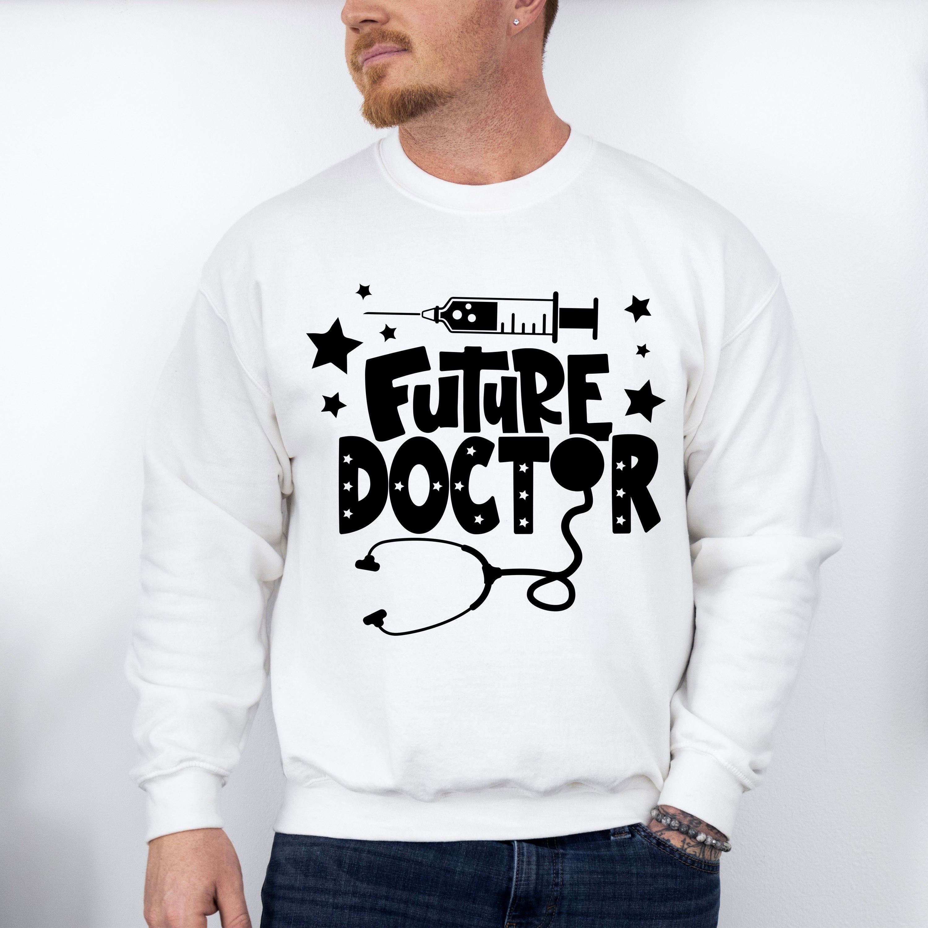 Future Doctor Syringe Design - Medical School Unisex Crewneck T-Shirt Sweatshirt Hoodie