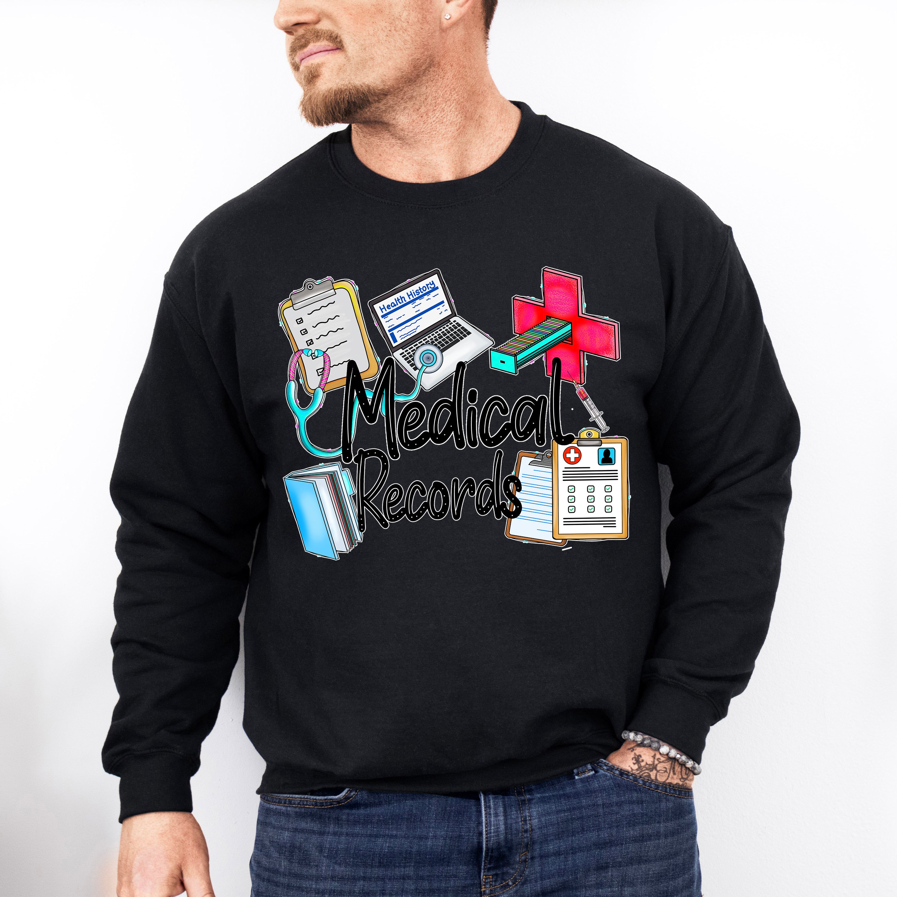 Medical Records - Medical School Unisex Crewneck T-Shirt Sweatshirt Hoodie