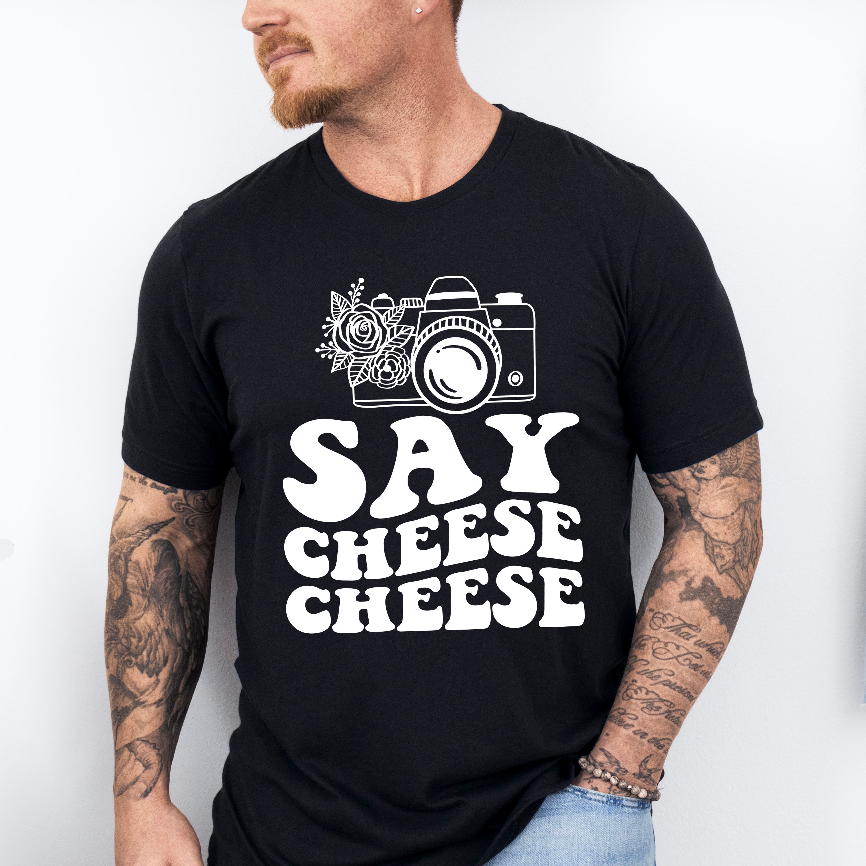 Say Cheese Camera Design - Photography Unisex Crewneck T-Shirt Sweatshirt Hoodie