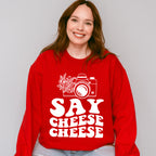 Say Cheese Camera Design - Photography Unisex Crewneck T-Shirt Sweatshirt Hoodie