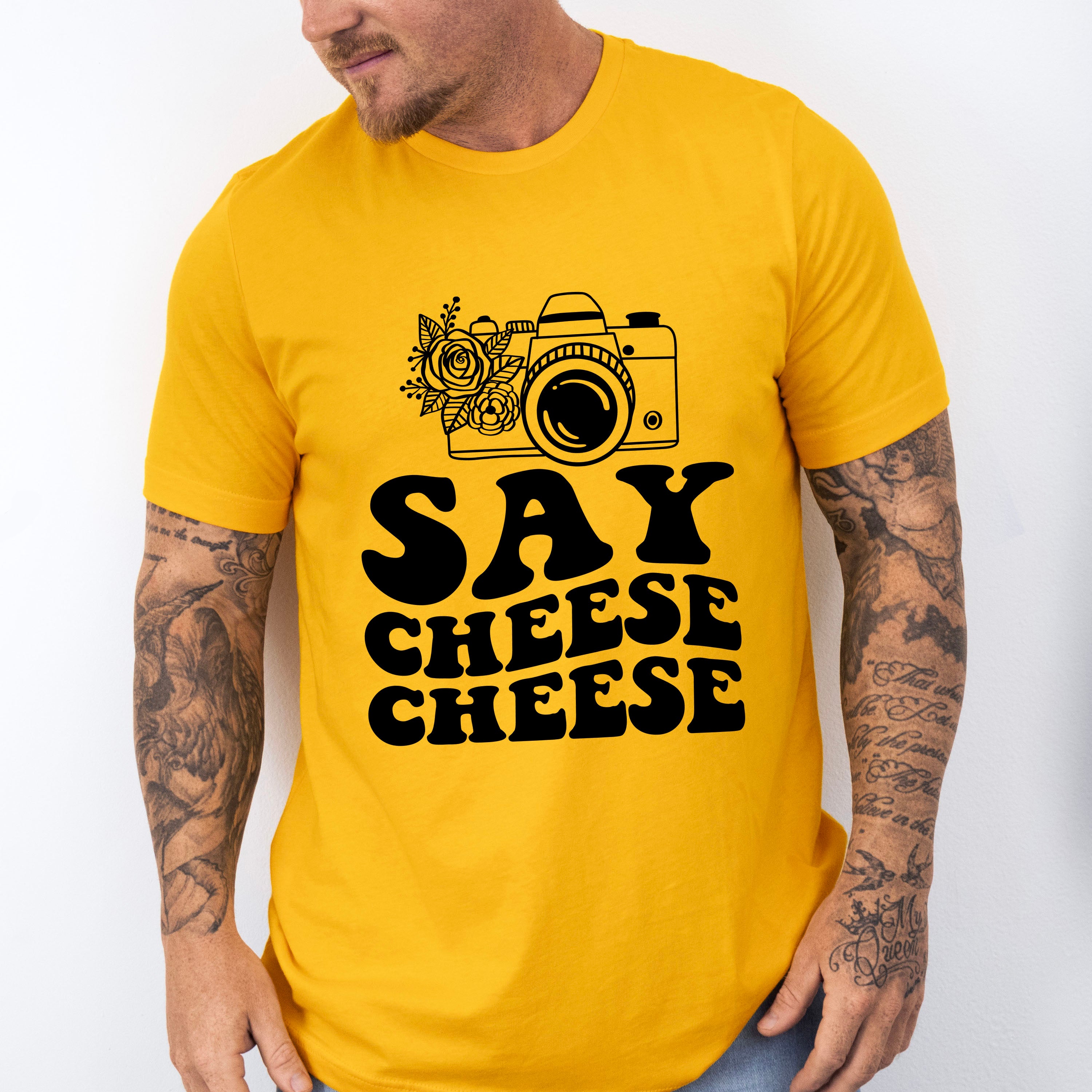 Say Cheese Camera Design - Photography Unisex Crewneck T-Shirt Sweatshirt Hoodie