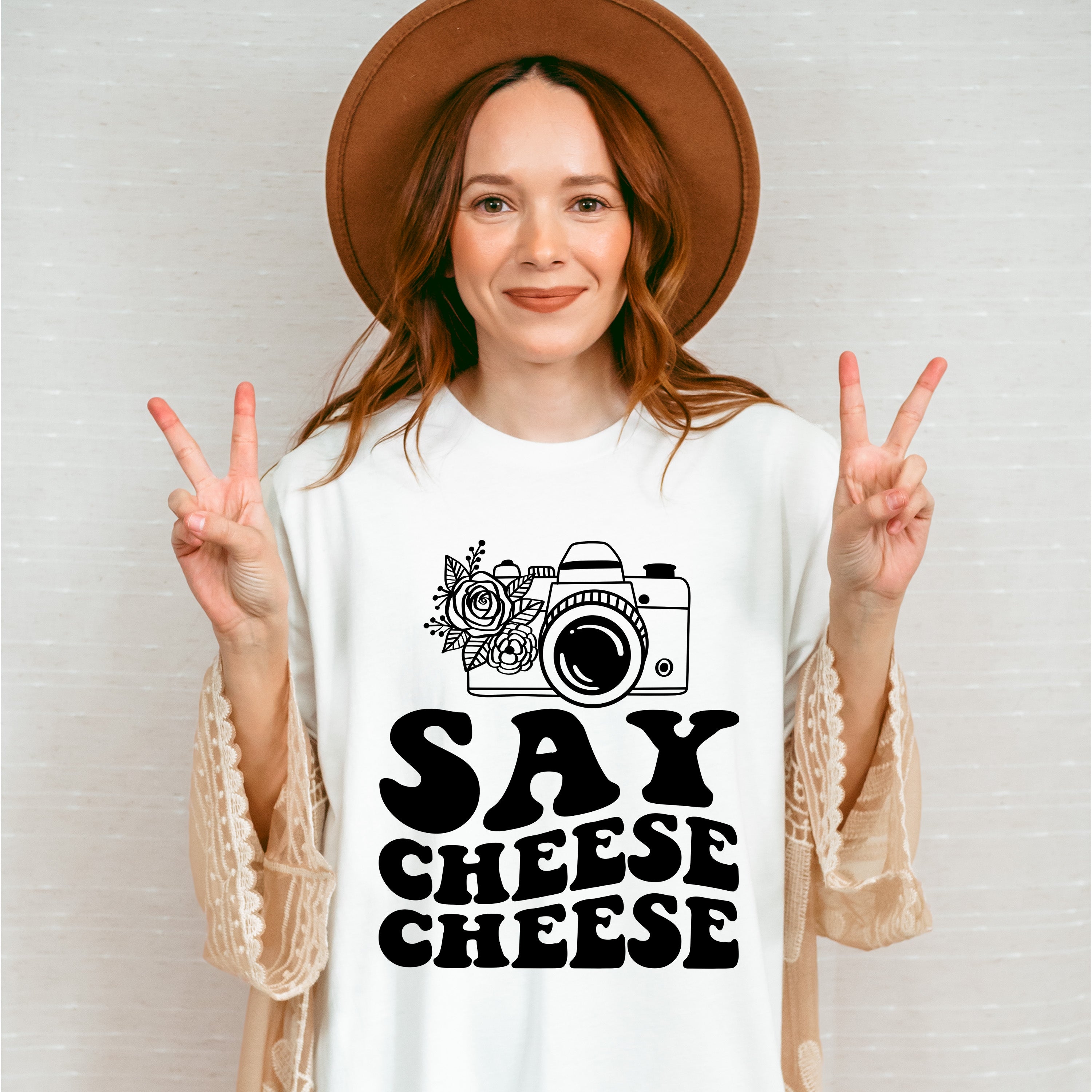 Say Cheese Camera Design - Photography Unisex Crewneck T-Shirt Sweatshirt Hoodie