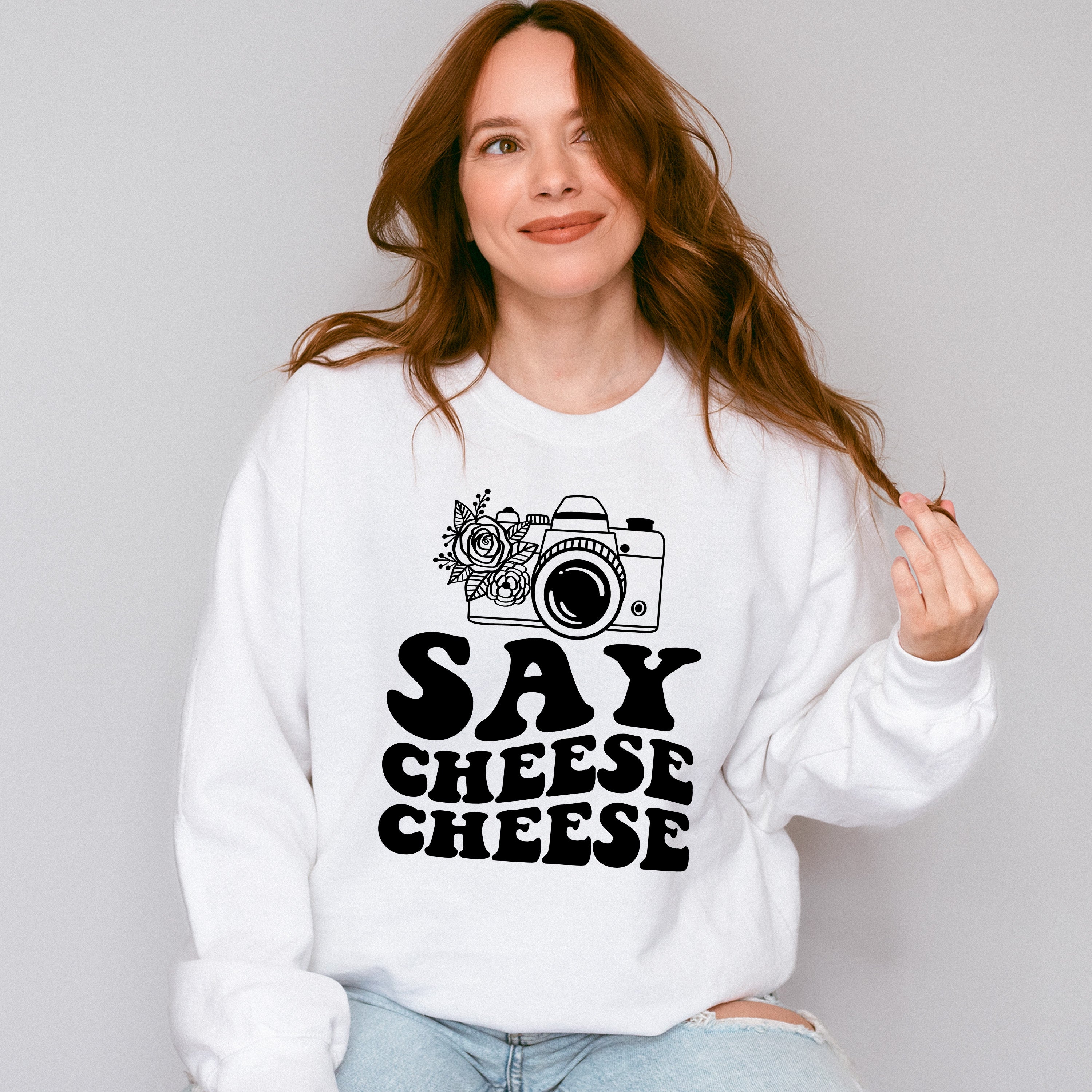 Say Cheese Camera Design - Photography Unisex Crewneck T-Shirt Sweatshirt Hoodie