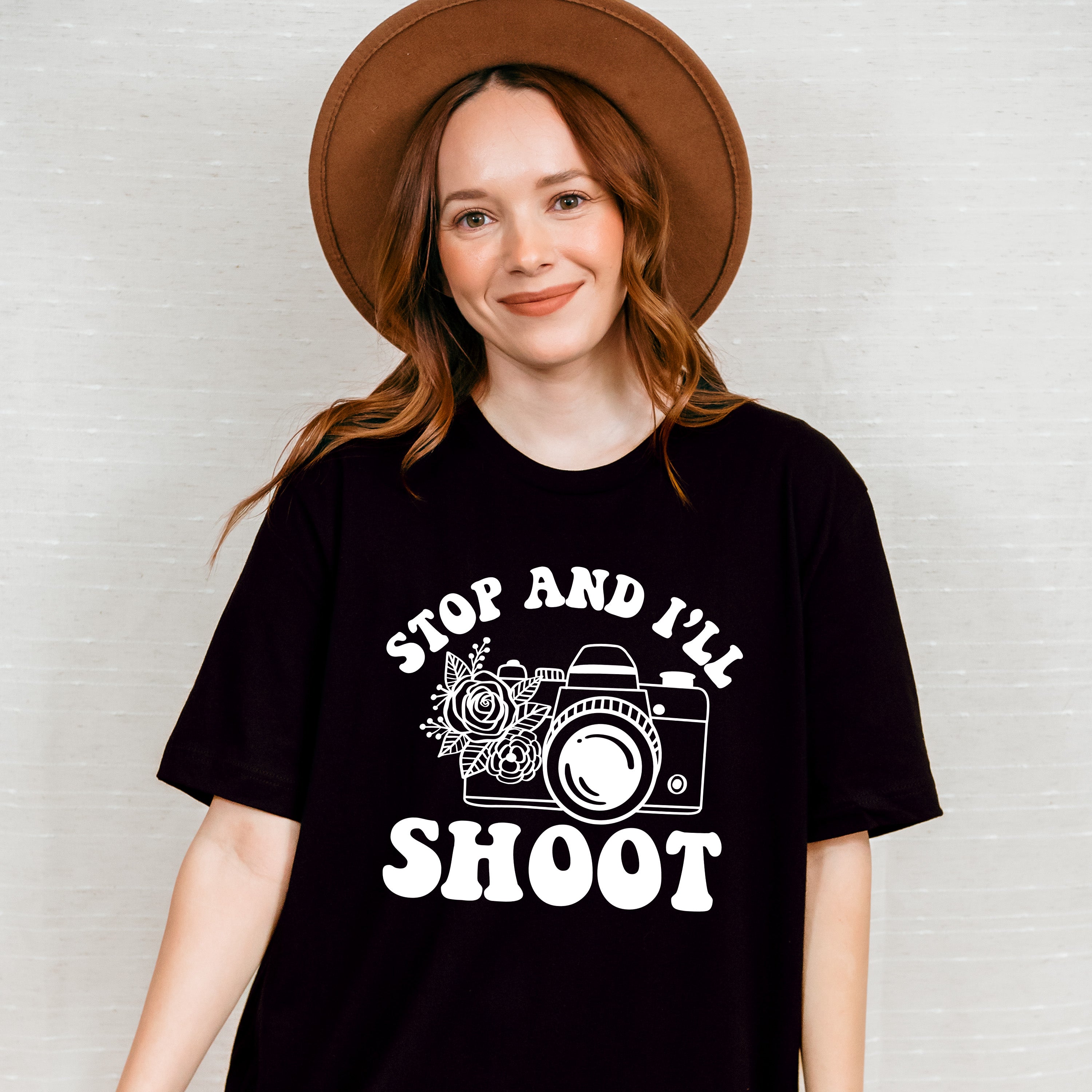 Stop And I'll Shoot - Photography Unisex Crewneck T-Shirt Sweatshirt Hoodie