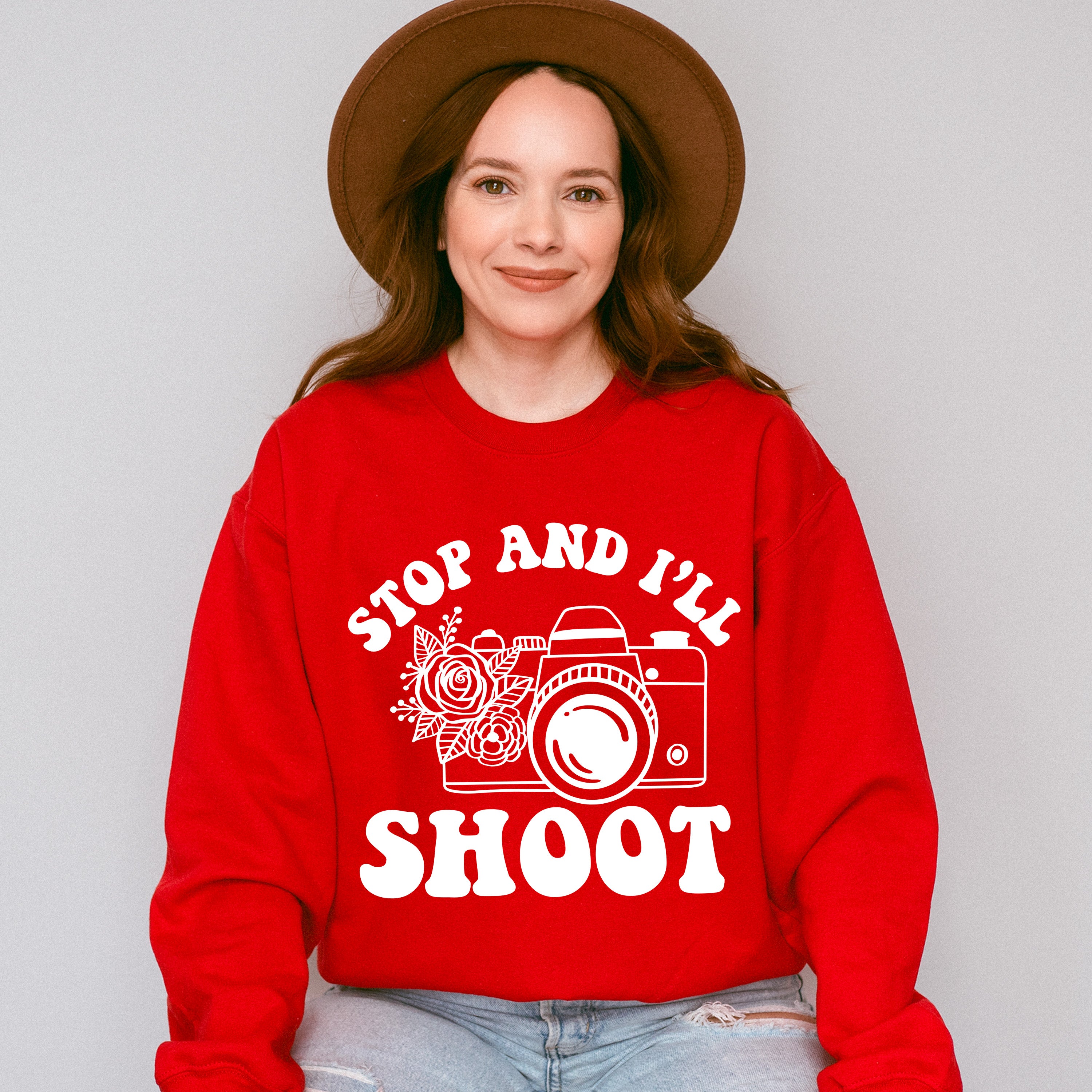 Stop And I'll Shoot - Photography Unisex Crewneck T-Shirt Sweatshirt Hoodie