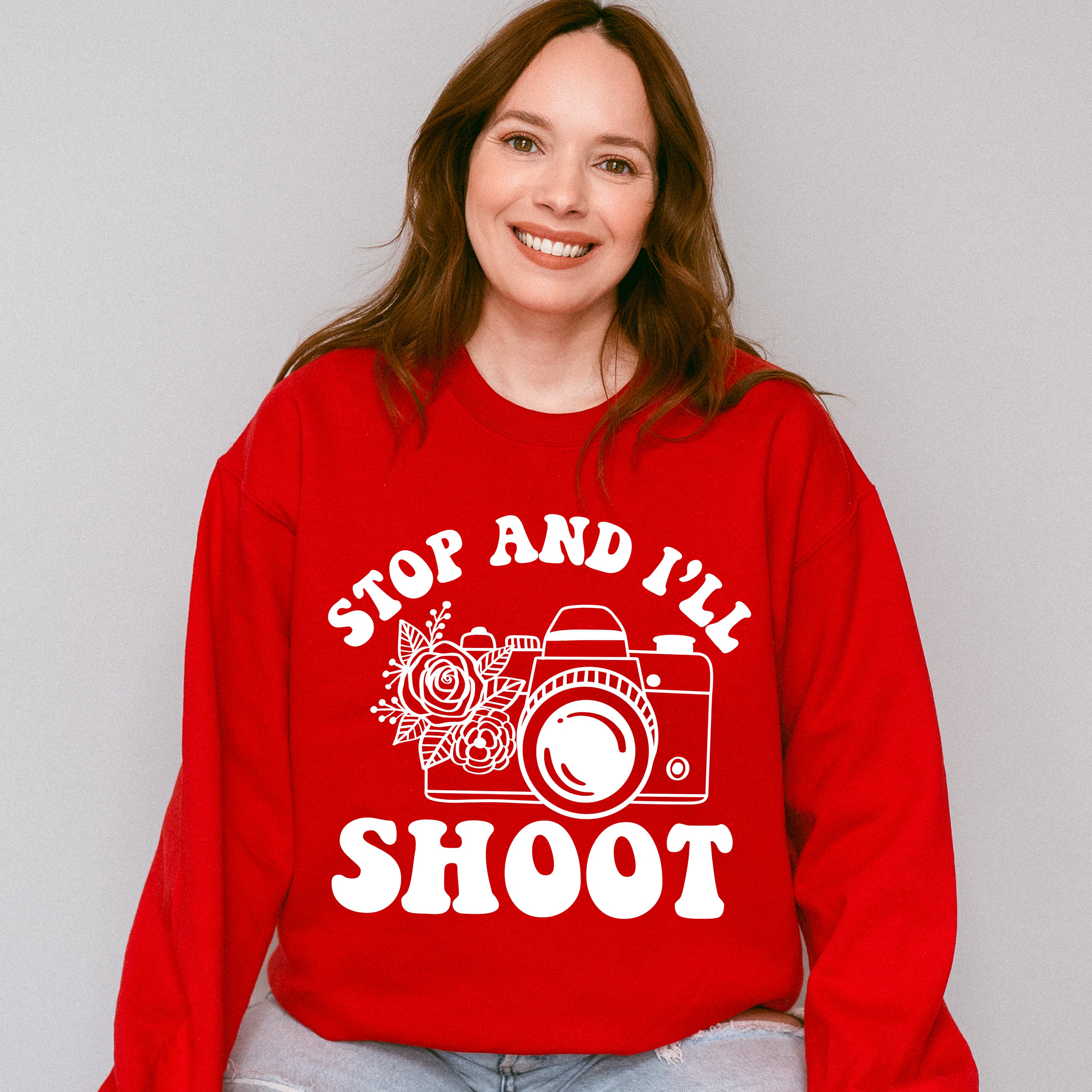 Stop And I'll Shoot - Photography Unisex Crewneck T-Shirt Sweatshirt Hoodie