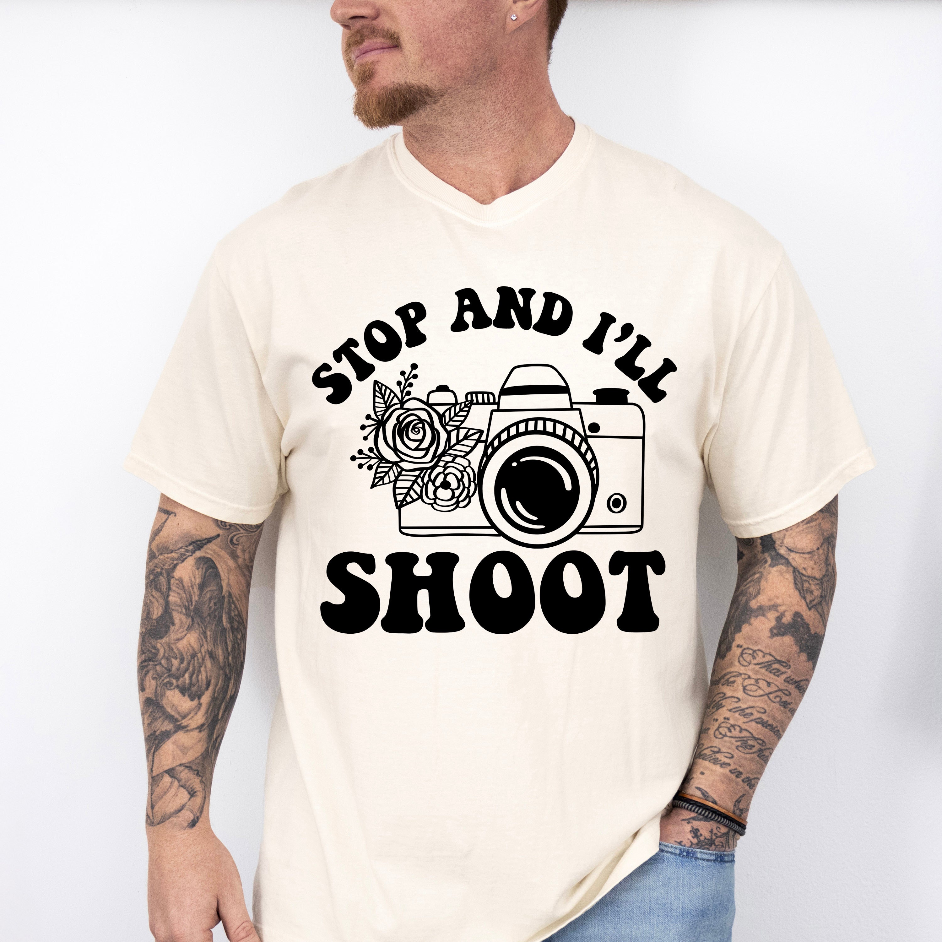 Stop And I'll Shoot - Photography Unisex Crewneck T-Shirt Sweatshirt Hoodie
