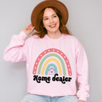 Home Dealer Rainbow Design - Realtor Unisex Crewneck T-Shirt Sweatshirt Hoodie