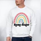 Home Dealer Rainbow Design - Realtor Unisex Crewneck T-Shirt Sweatshirt Hoodie