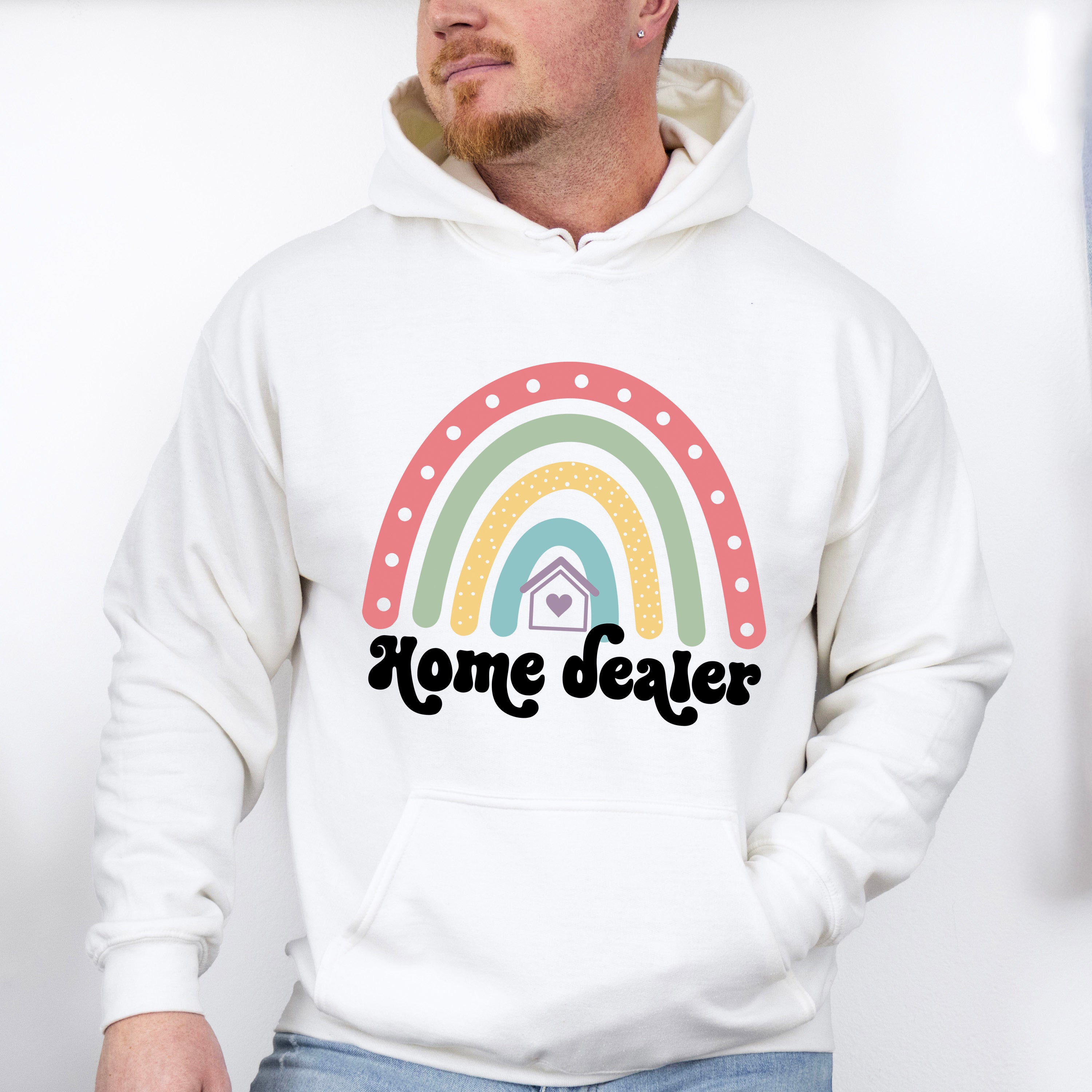 Home Dealer Rainbow Design - Realtor Unisex Crewneck T-Shirt Sweatshirt Hoodie