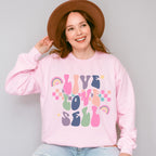 Live Love Sell Checkered Design - Realtor Unisex Crewneck T-Shirt Sweatshirt Hoodie
