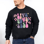 Live Love Sell Checkered Design - Realtor Unisex Crewneck T-Shirt Sweatshirt Hoodie