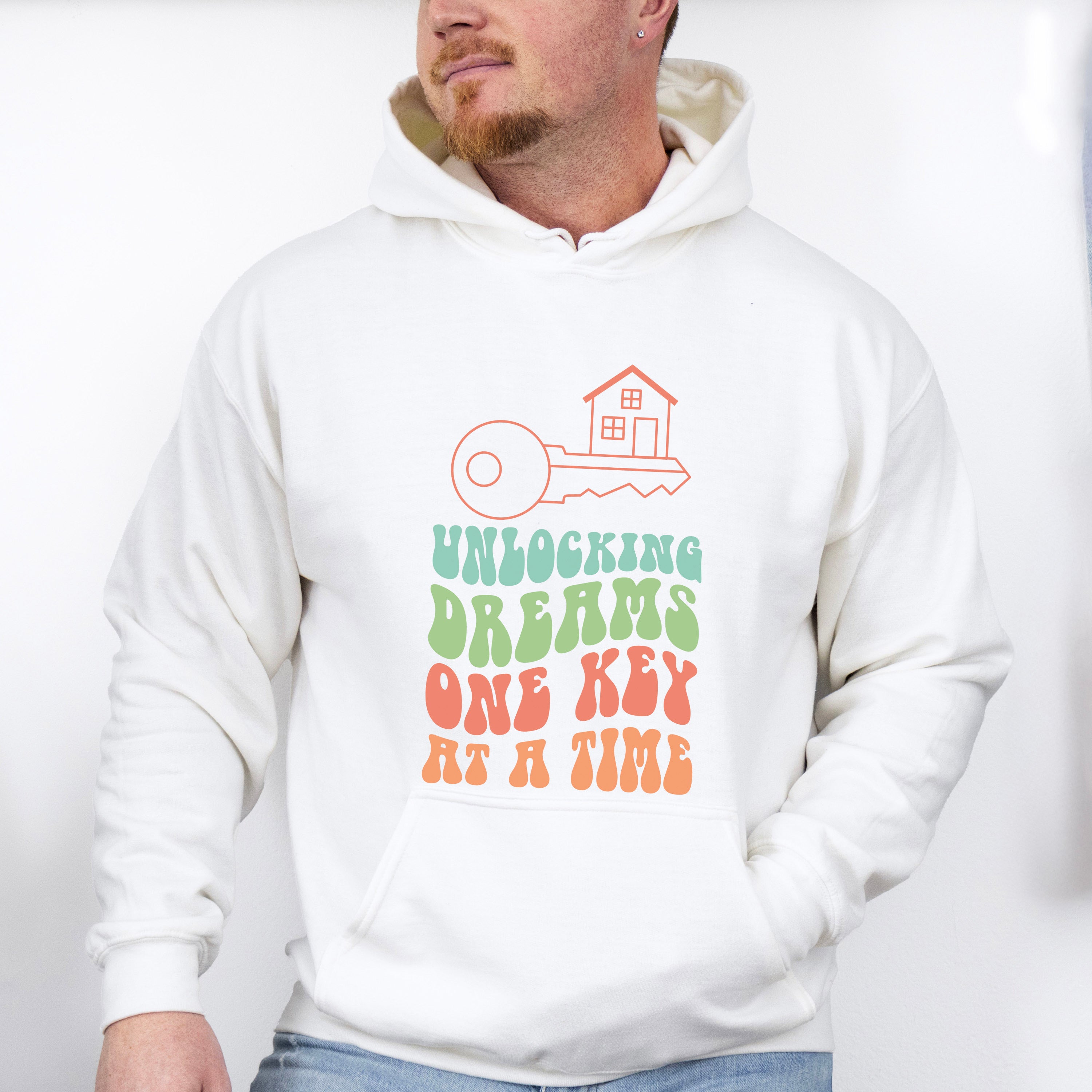 Unlocking Dreams One Key At A Time - Realtor Unisex Crewneck T-Shirt Sweatshirt Hoodie
