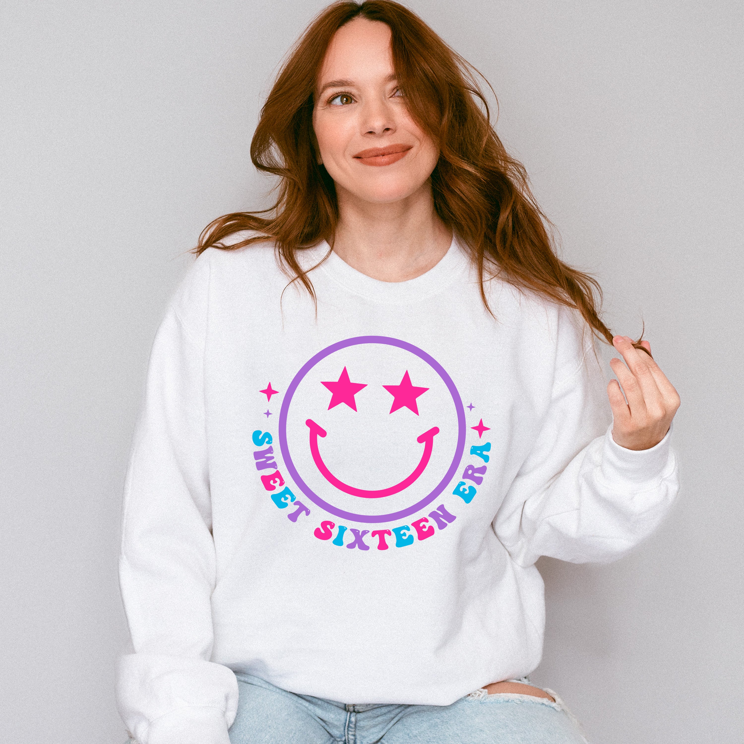 Sweet Sixteen Era Smile - Sweet 16 Unisex Crewneck T-Shirt Sweatshirt Hoodie