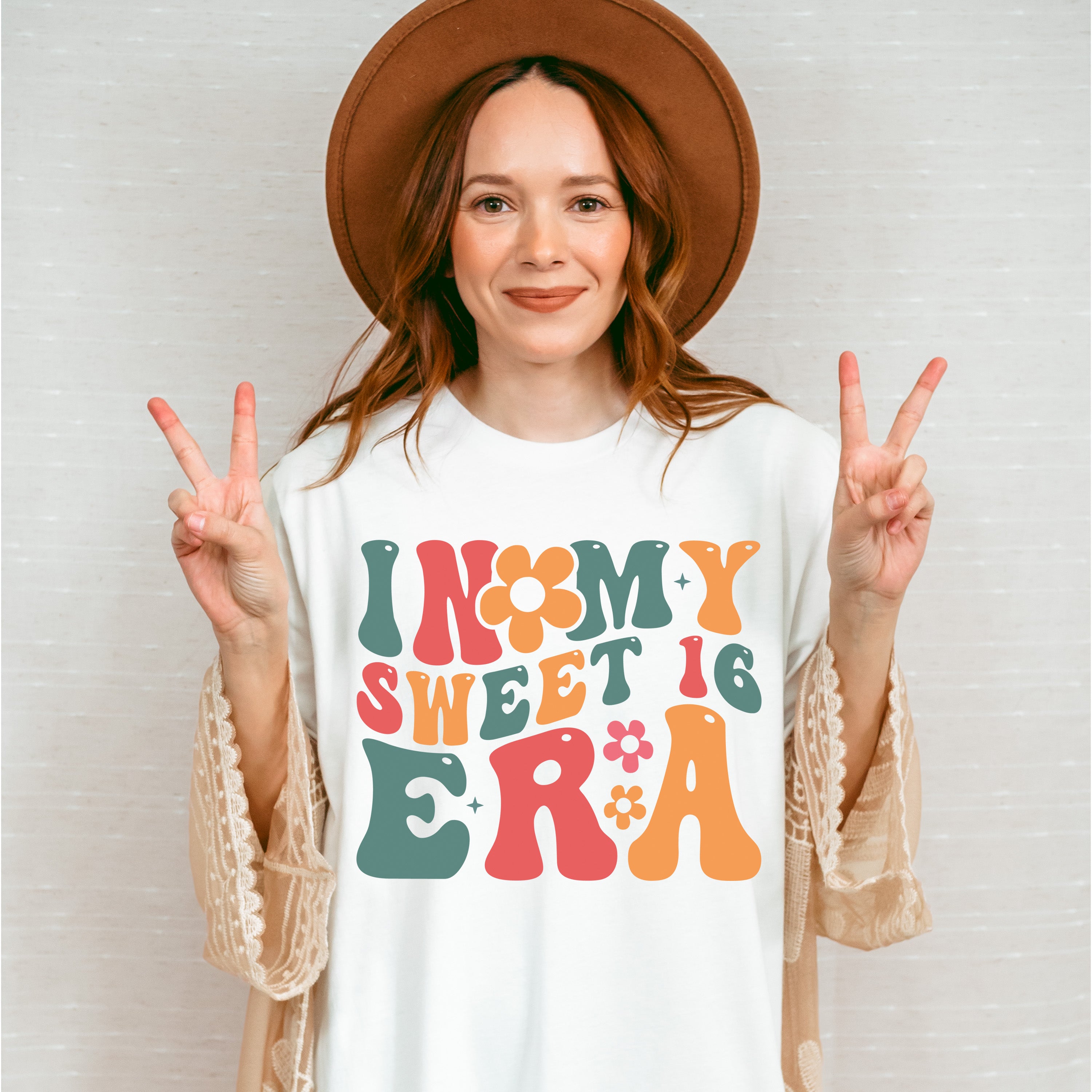 In My Sweet Sixteen Era Colorful Design - Sweet 16 Unisex Crewneck T-Shirt Sweatshirt Hoodie