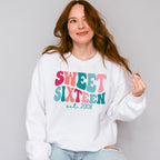 Sweet Sixteen Established 2008 - Sweet 16 Unisex Crewneck T-Shirt Sweatshirt Hoodie
