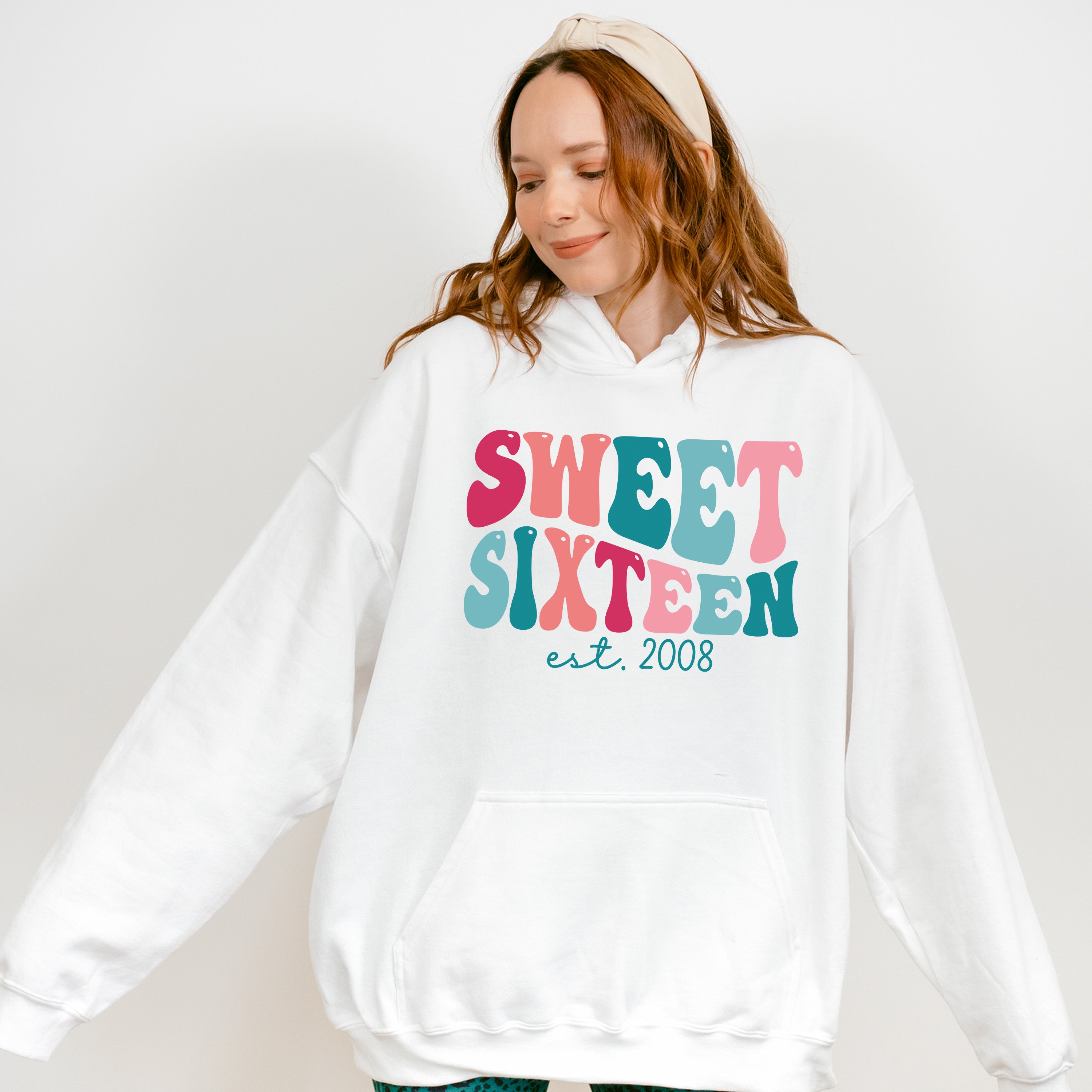 Sweet Sixteen Established 2008 - Sweet 16 Unisex Crewneck T-Shirt Sweatshirt Hoodie