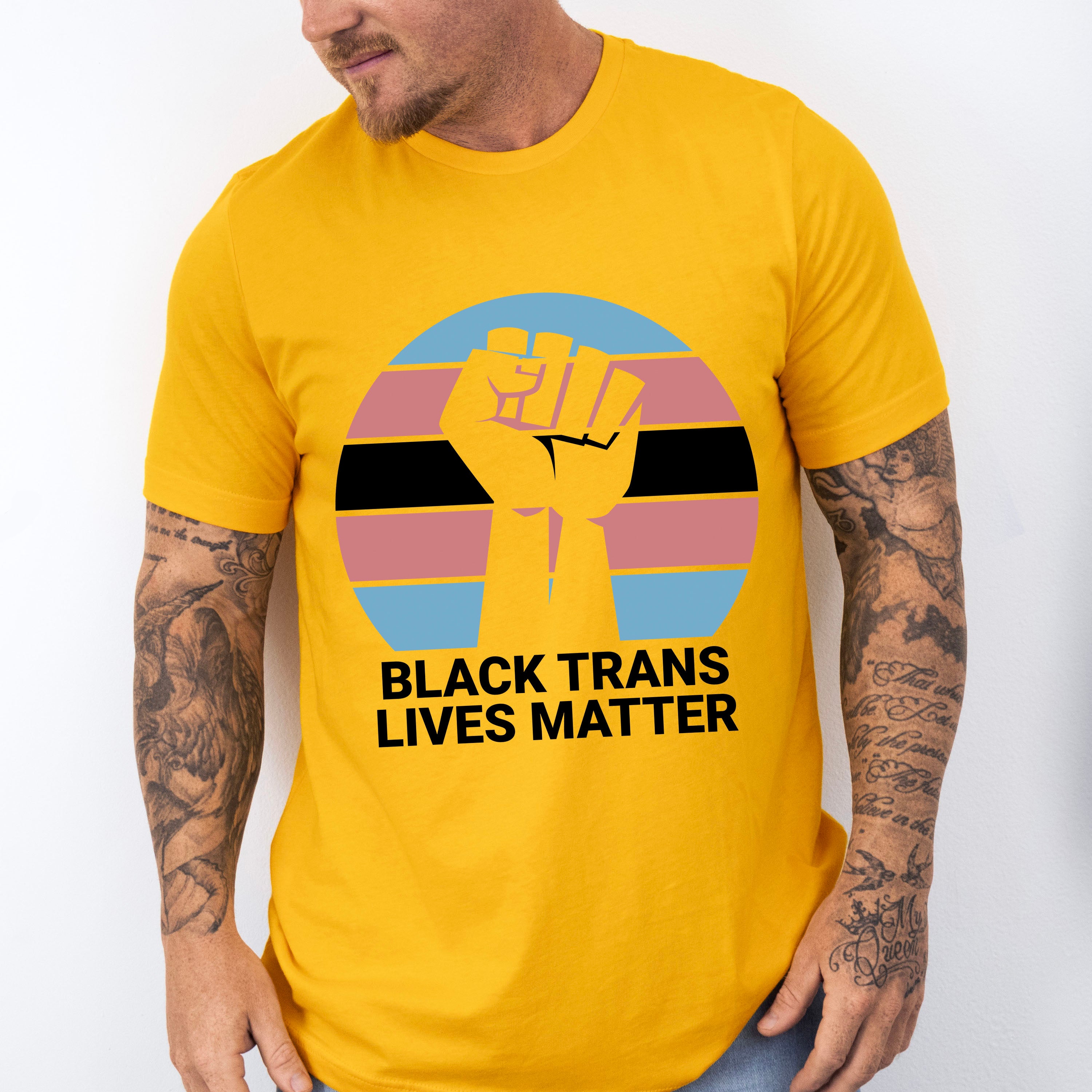 Black Trans Lives Matter - Transgender Unisex Crewneck T-Shirt Sweatshirt Hoodie