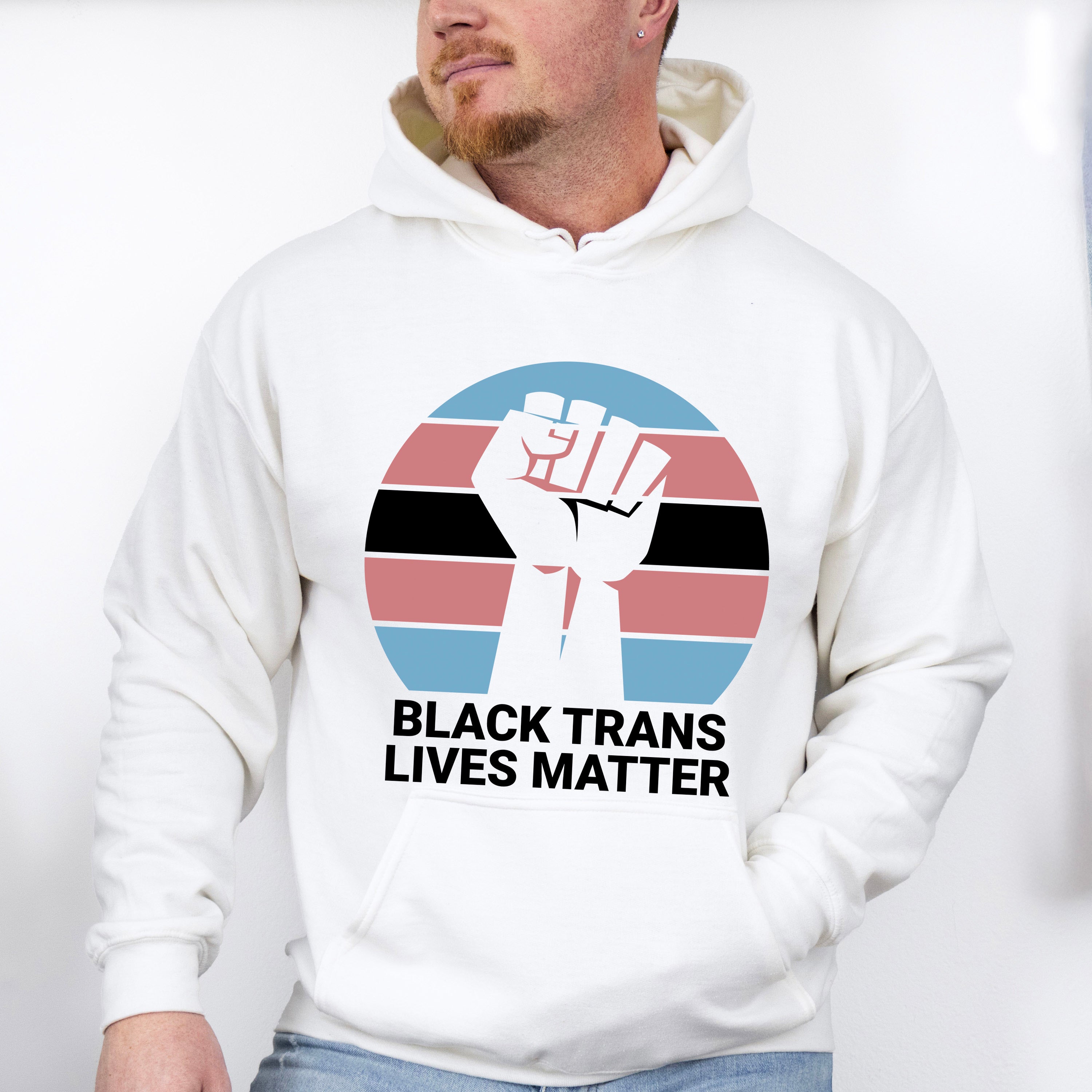 Black Trans Lives Matter - Transgender Unisex Crewneck T-Shirt Sweatshirt Hoodie