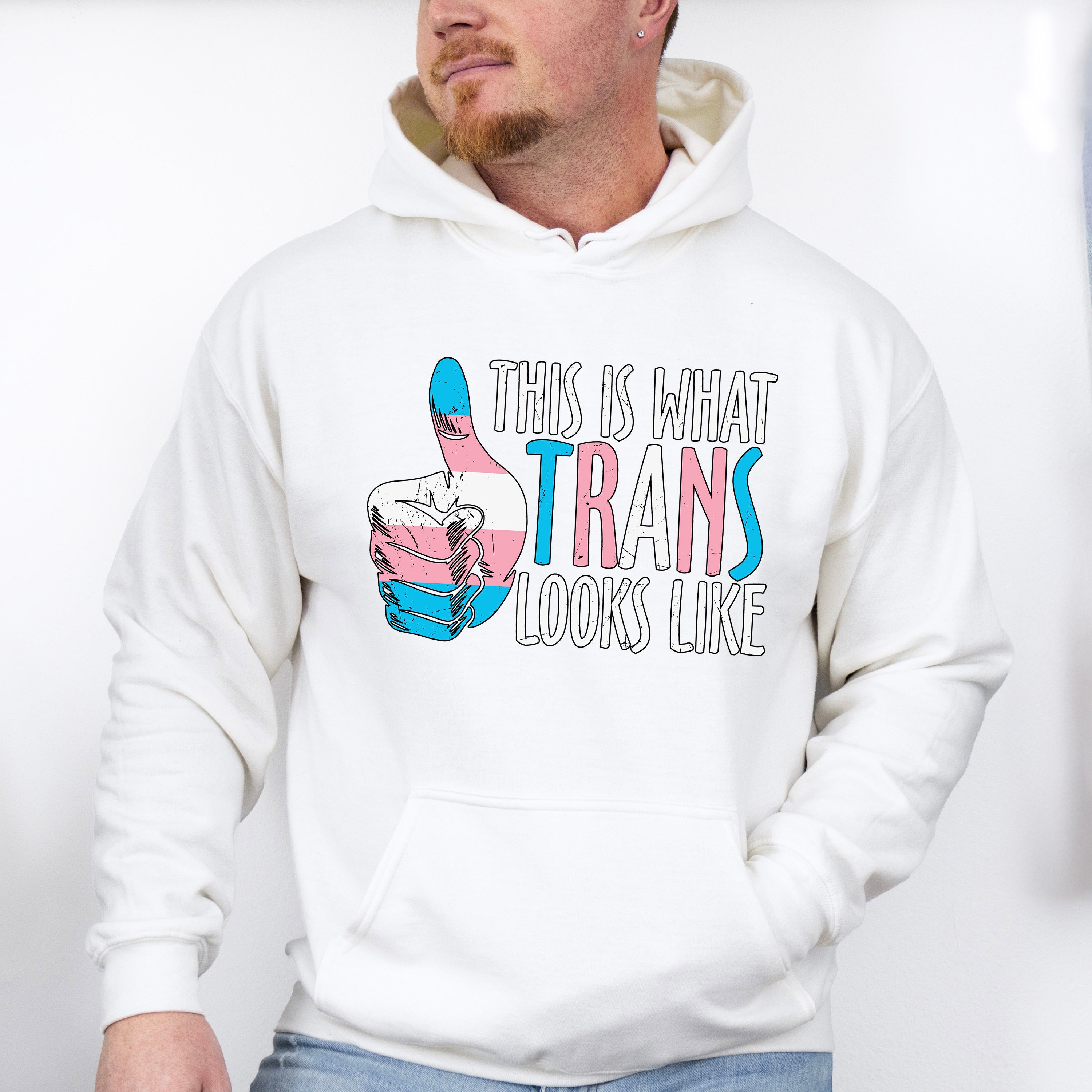 This Is What Trans Looks Like - Transgender Unisex Crewneck T-Shirt Sweatshirt Hoodie