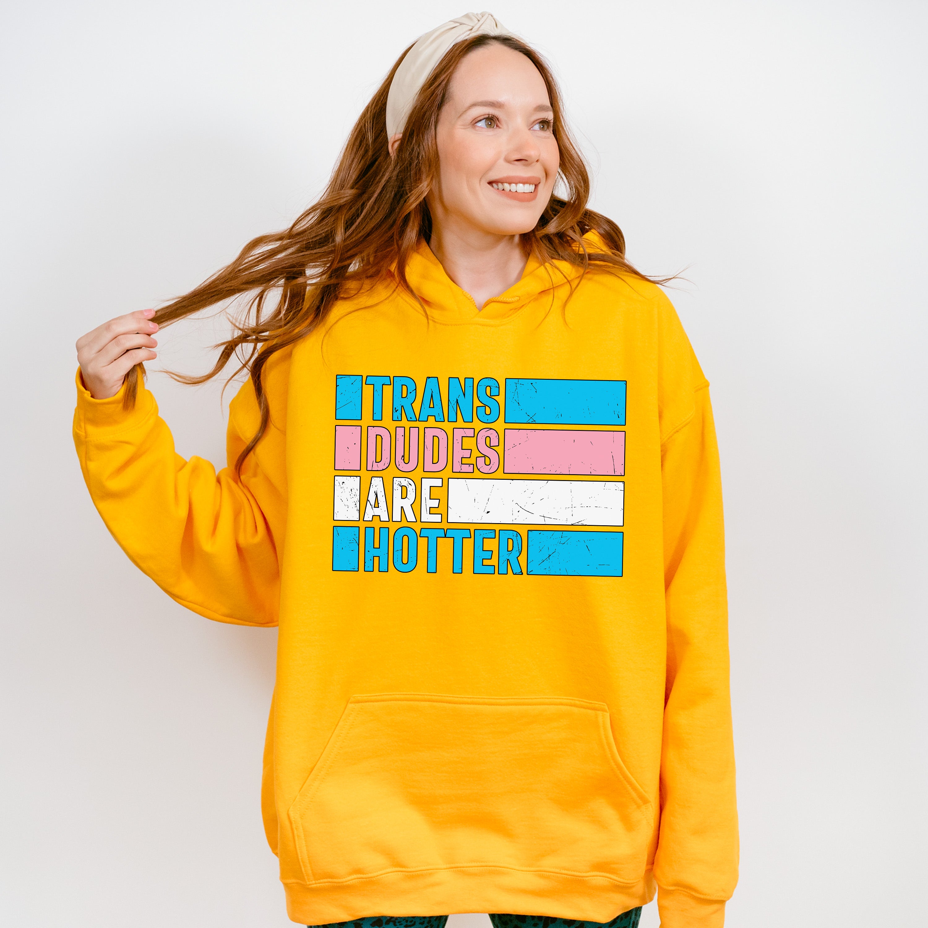 Trans Dudes Are Hotter - Transgender Unisex Crewneck T-Shirt Sweatshirt Hoodie