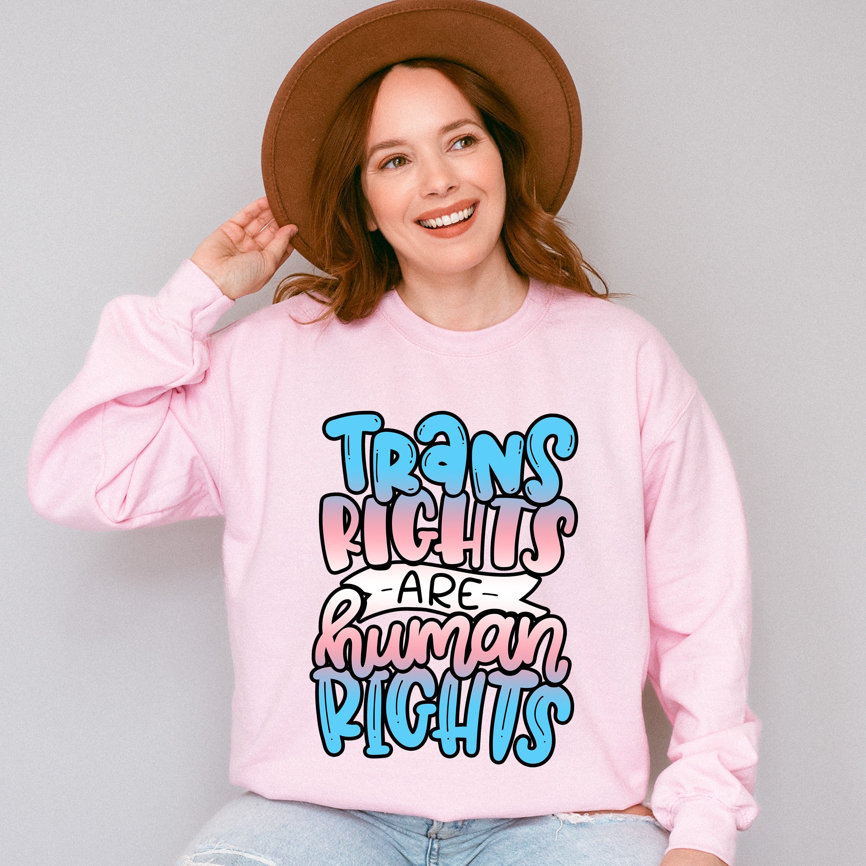 Trans Rights Design - Transgender Unisex Crewneck T-Shirt Sweatshirt Hoodie