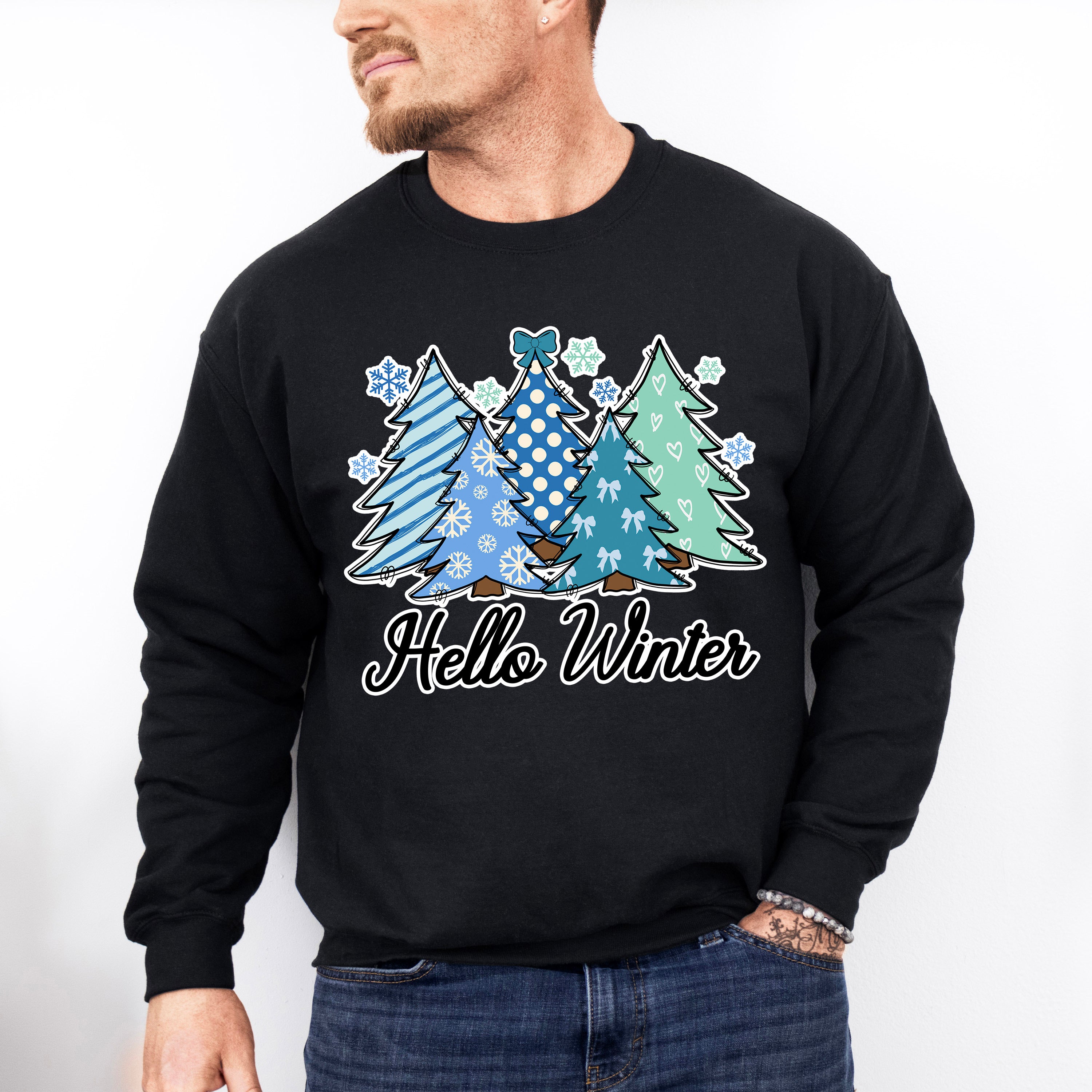 Hello Winter - Winter Unisex Crewneck T-Shirt Sweatshirt Hoodie