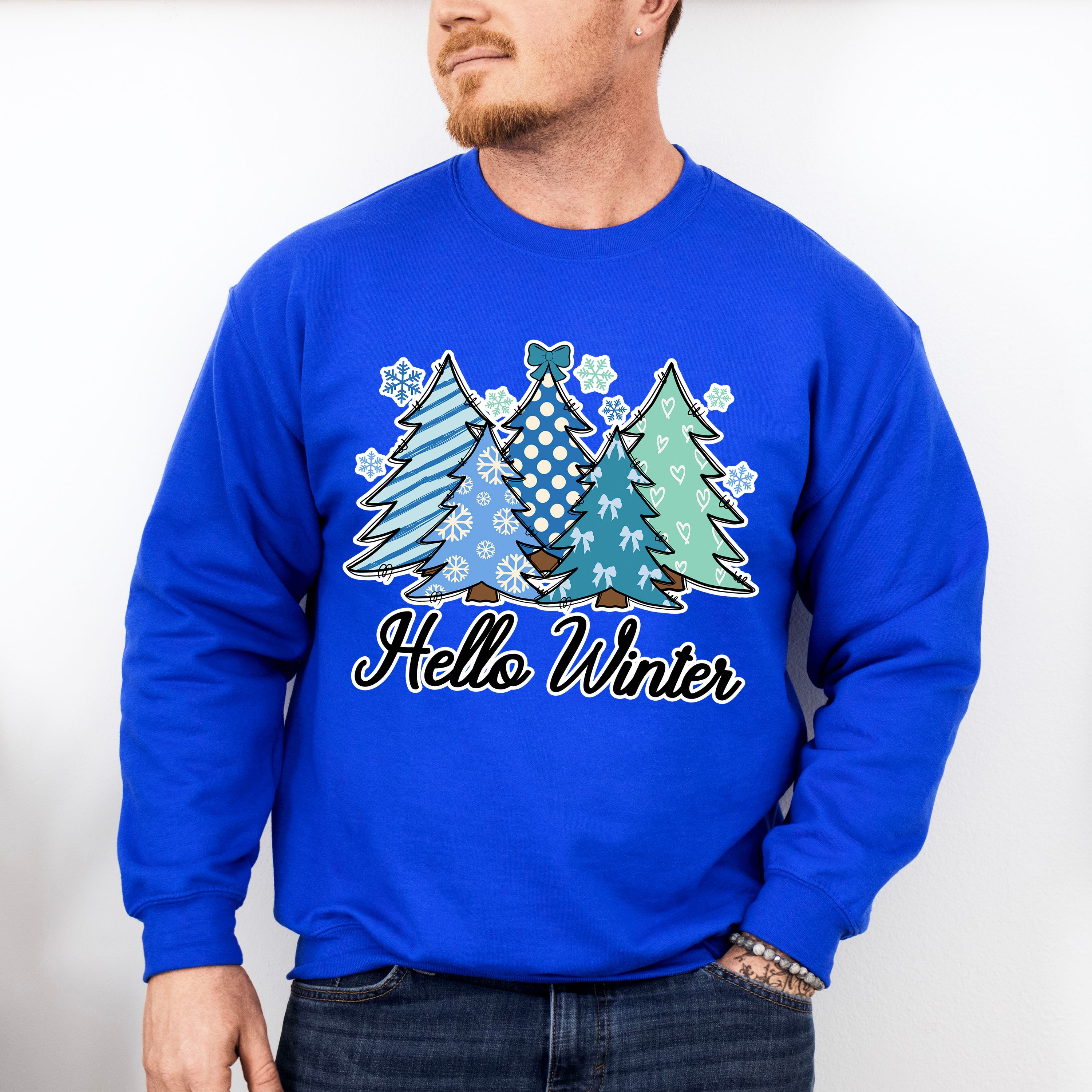 Hello Winter - Winter Unisex Crewneck T-Shirt Sweatshirt Hoodie