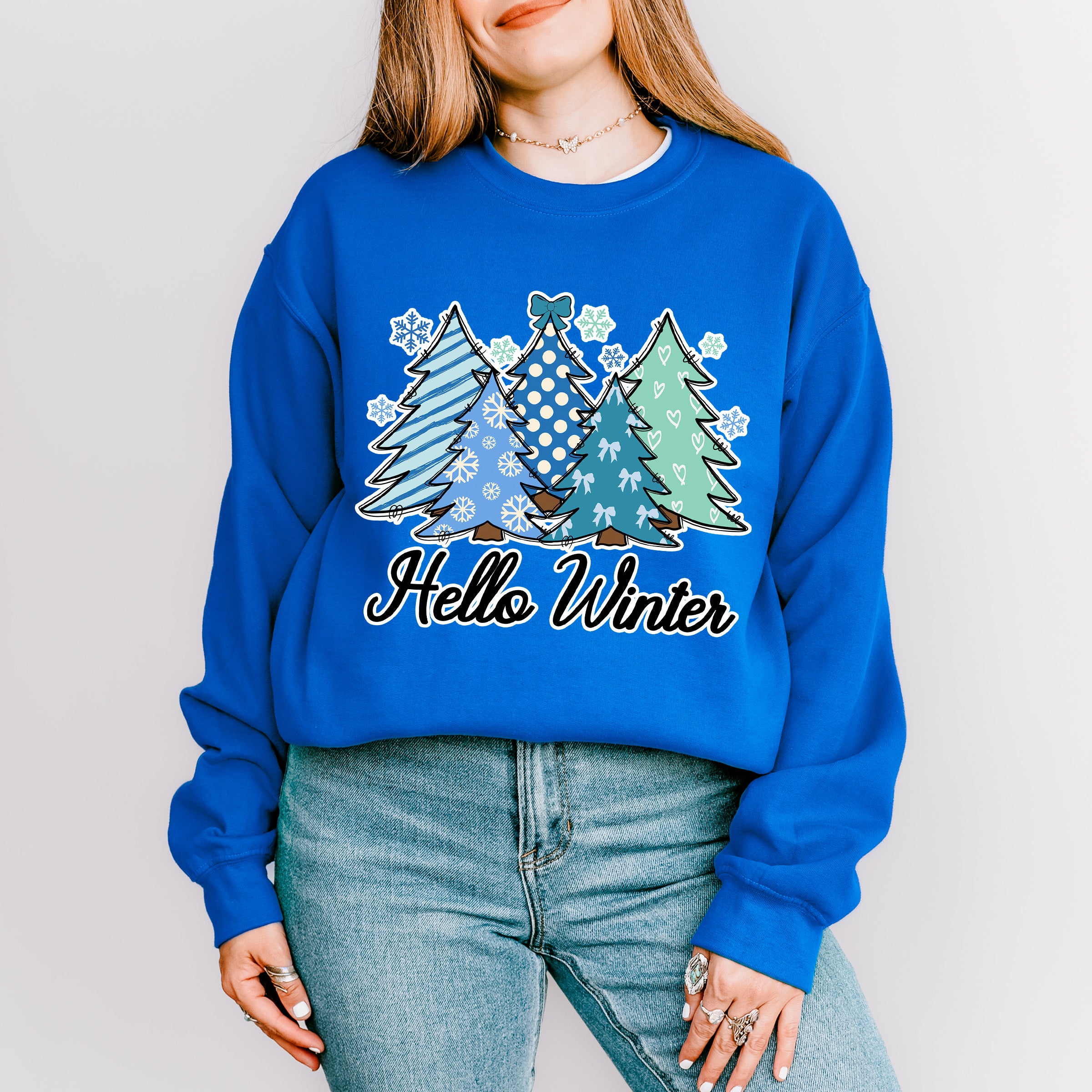 Hello Winter - Winter Unisex Crewneck T-Shirt Sweatshirt Hoodie
