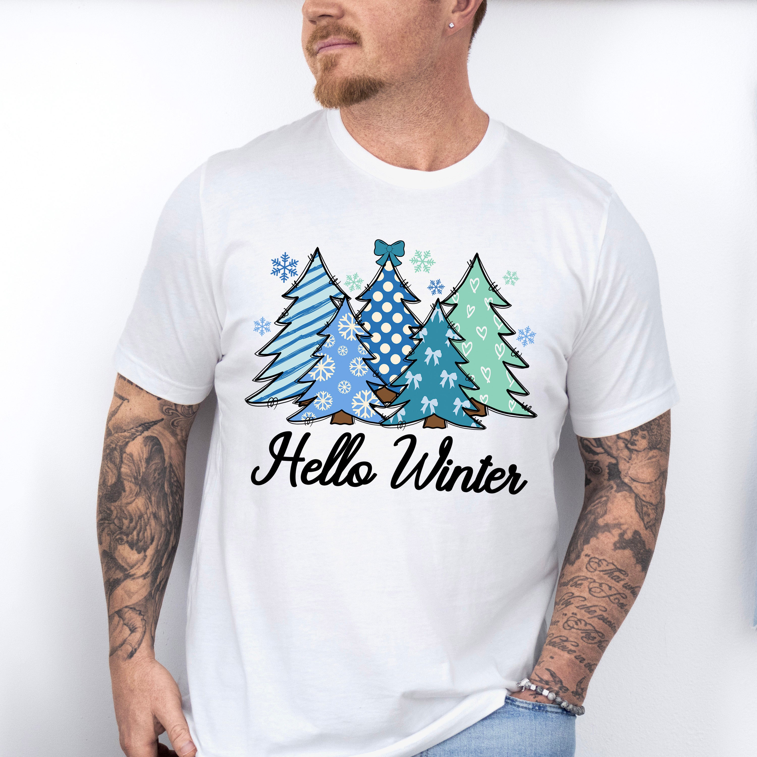 Hello Winter - Winter Unisex Crewneck T-Shirt Sweatshirt Hoodie