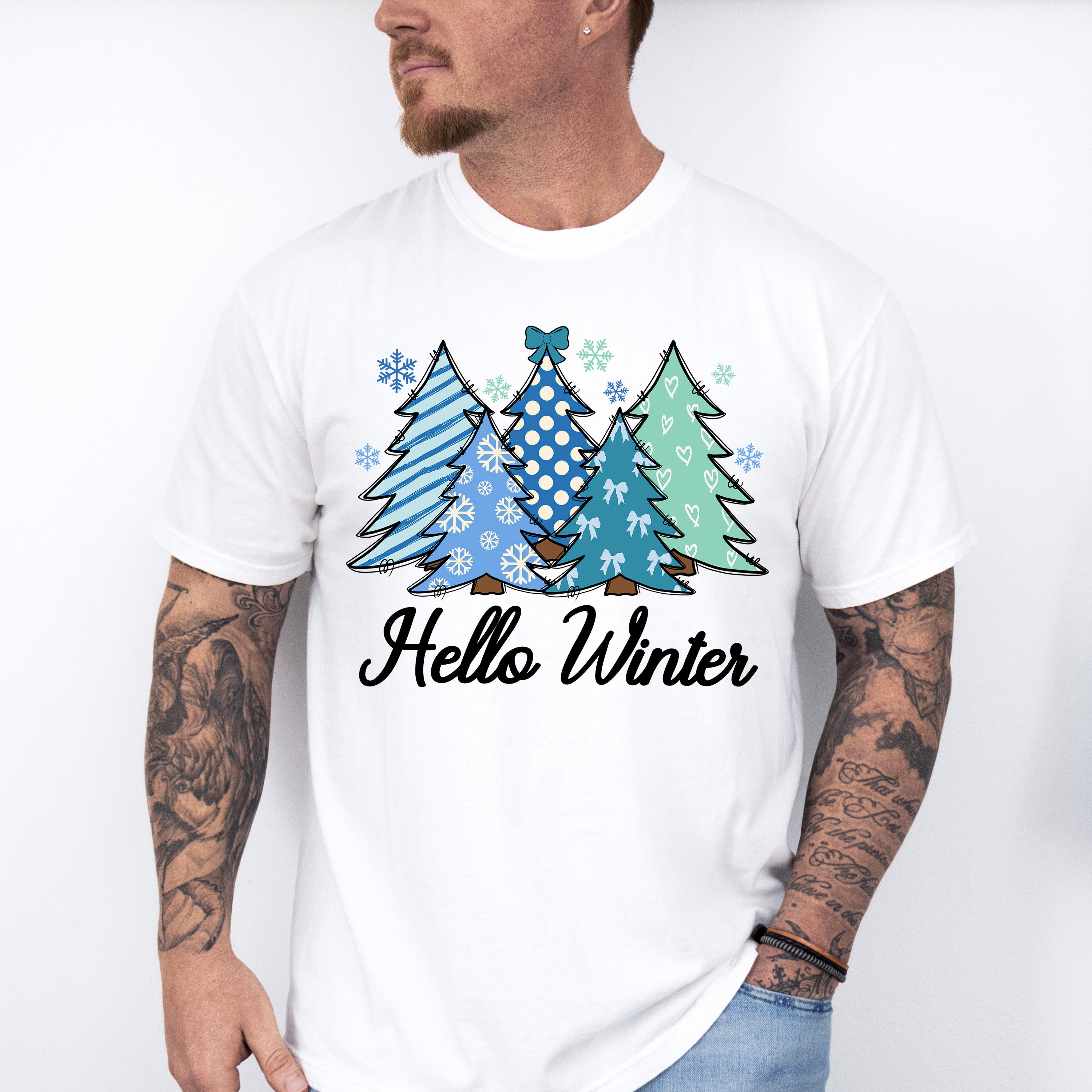 Hello Winter - Winter Unisex Crewneck T-Shirt Sweatshirt Hoodie
