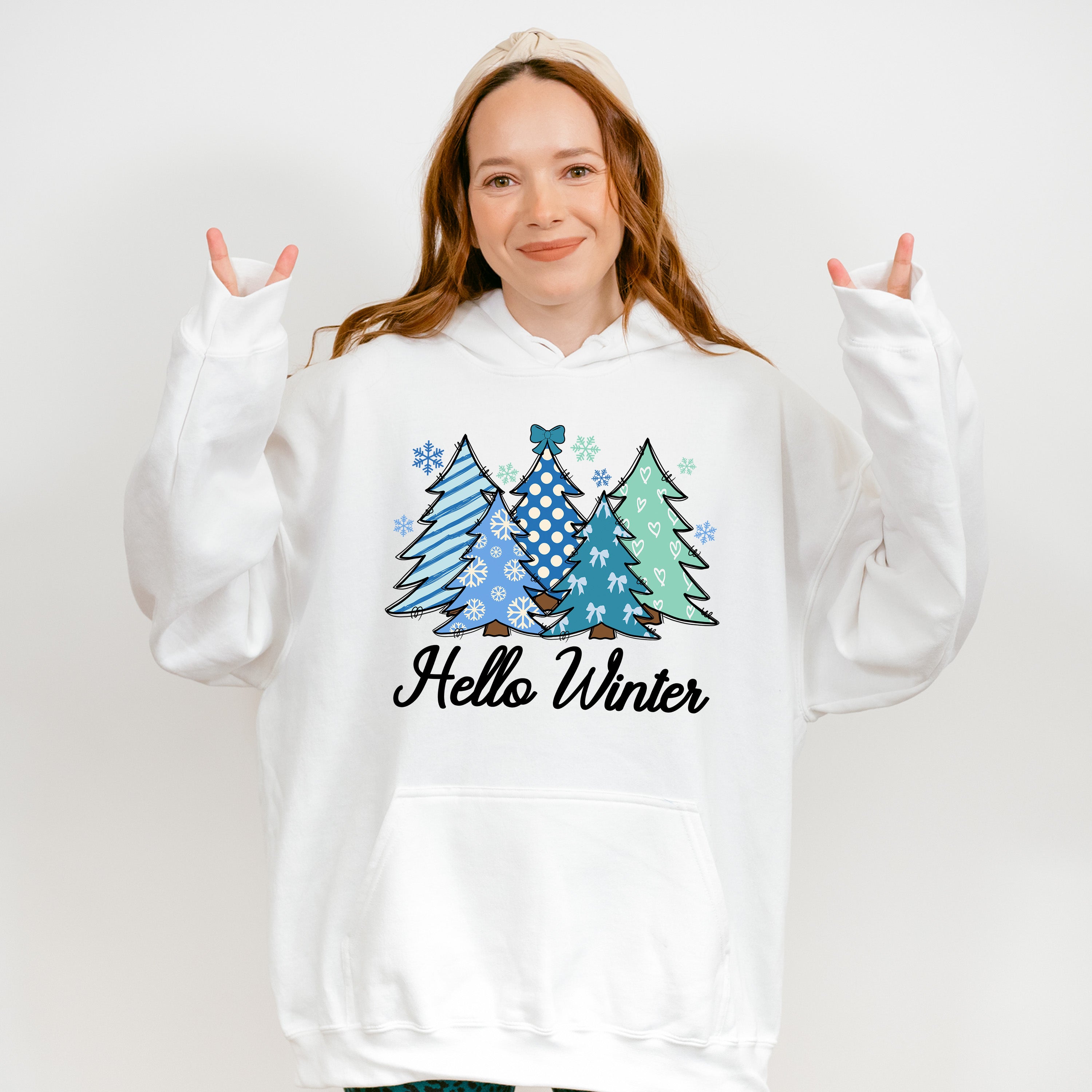 Hello Winter - Winter Unisex Crewneck T-Shirt Sweatshirt Hoodie