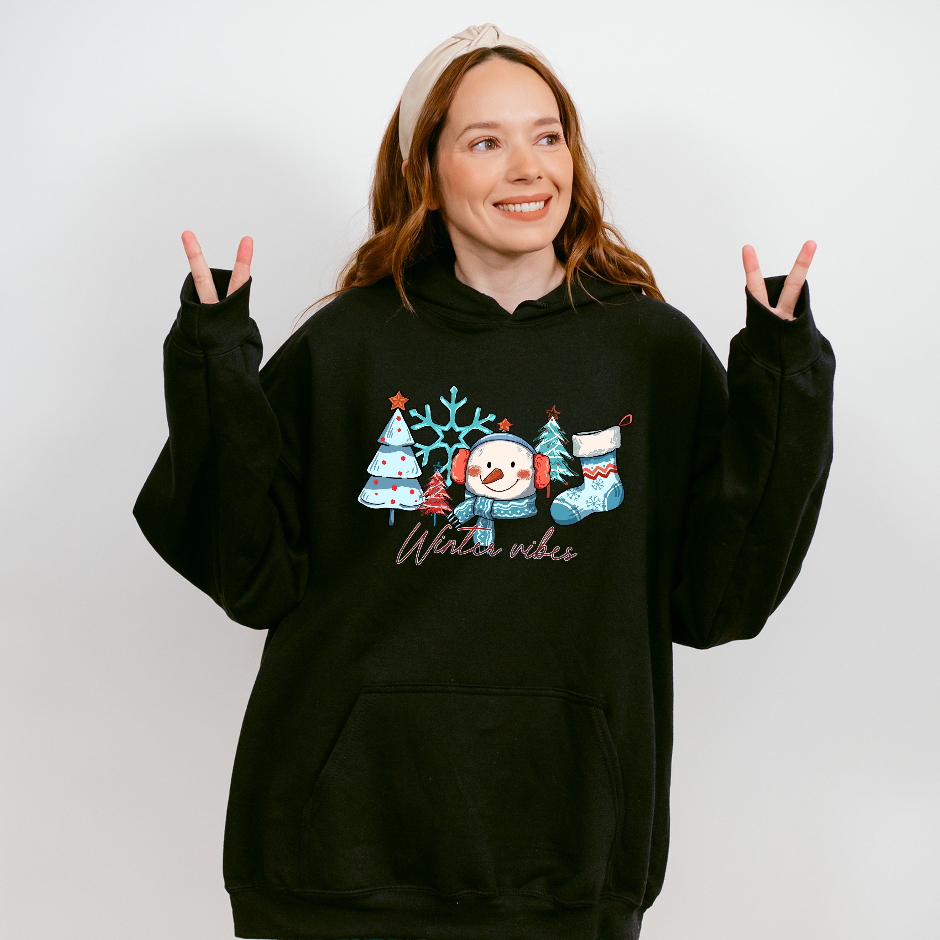 Winter Vibes - Winter Unisex Crewneck T-Shirt Sweatshirt Hoodie
