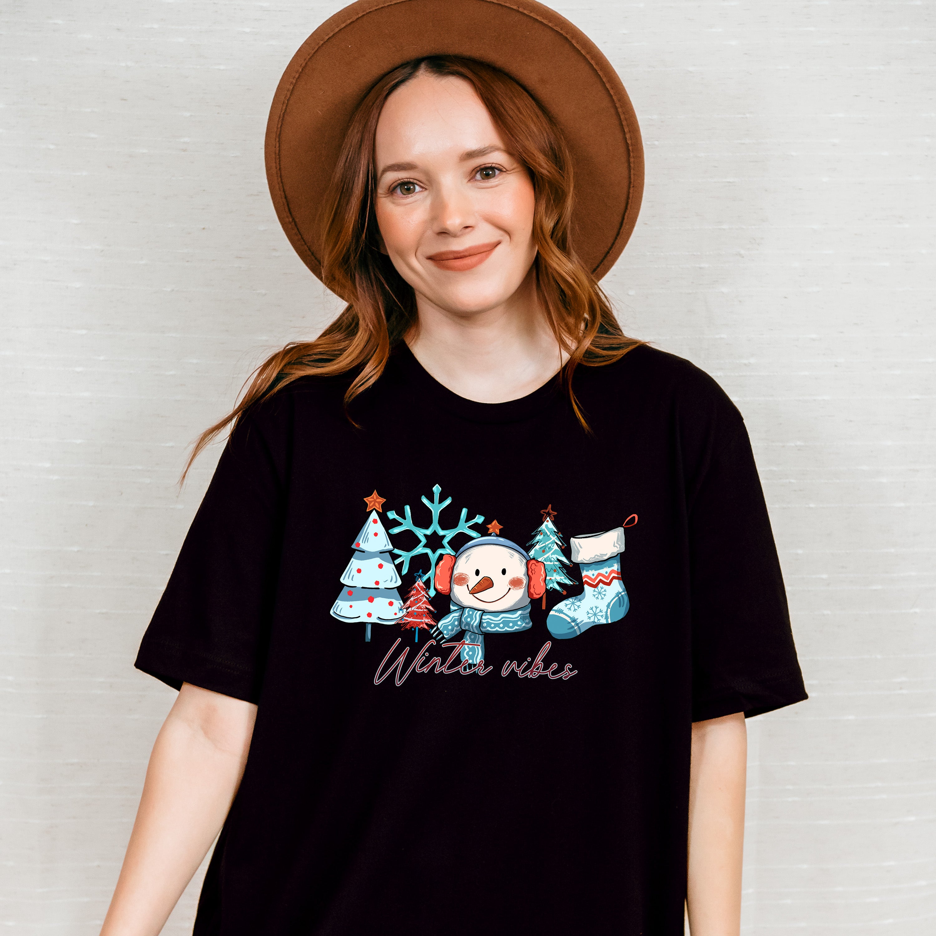 Winter Vibes - Winter Unisex Crewneck T-Shirt Sweatshirt Hoodie