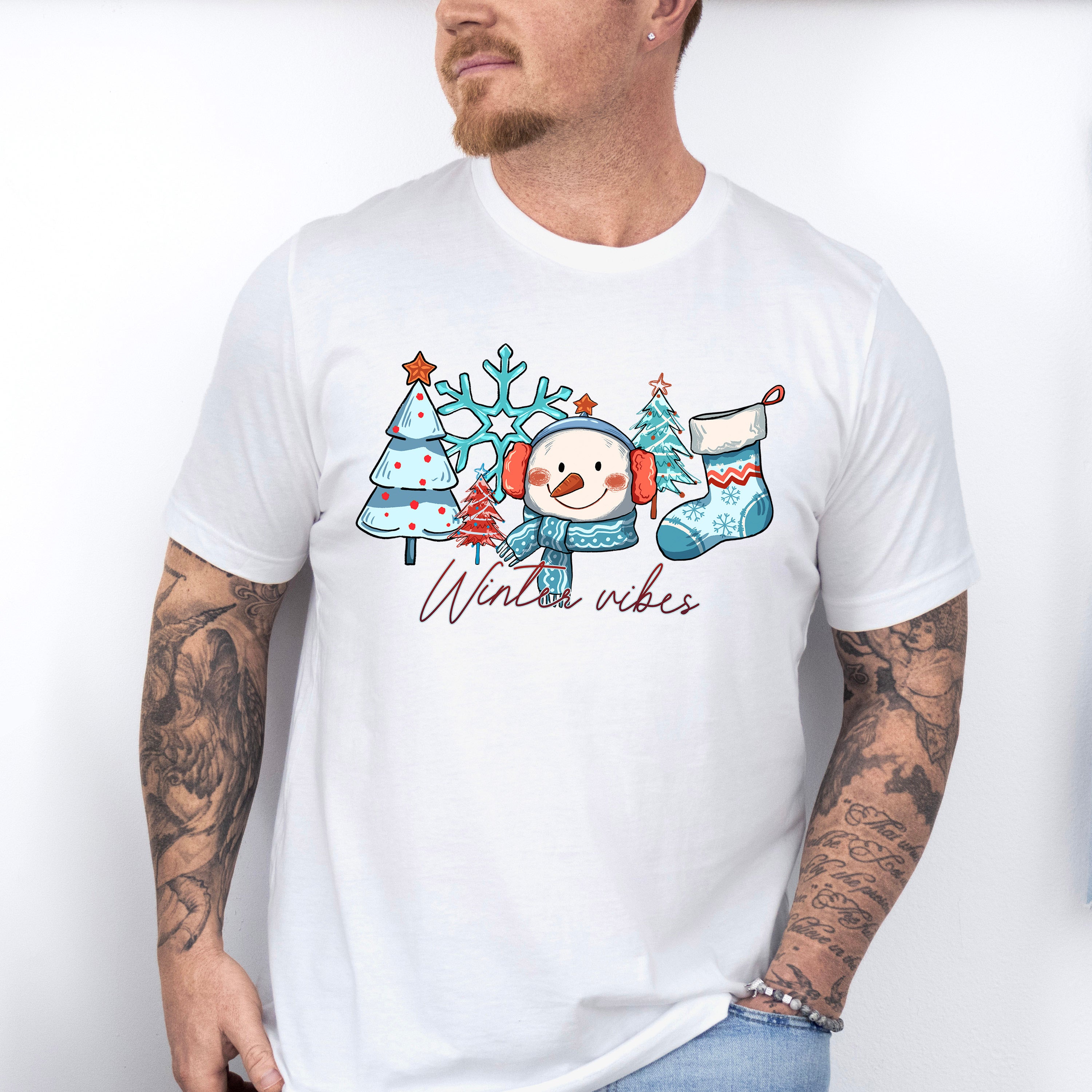 Winter Vibes - Winter Unisex Crewneck T-Shirt Sweatshirt Hoodie