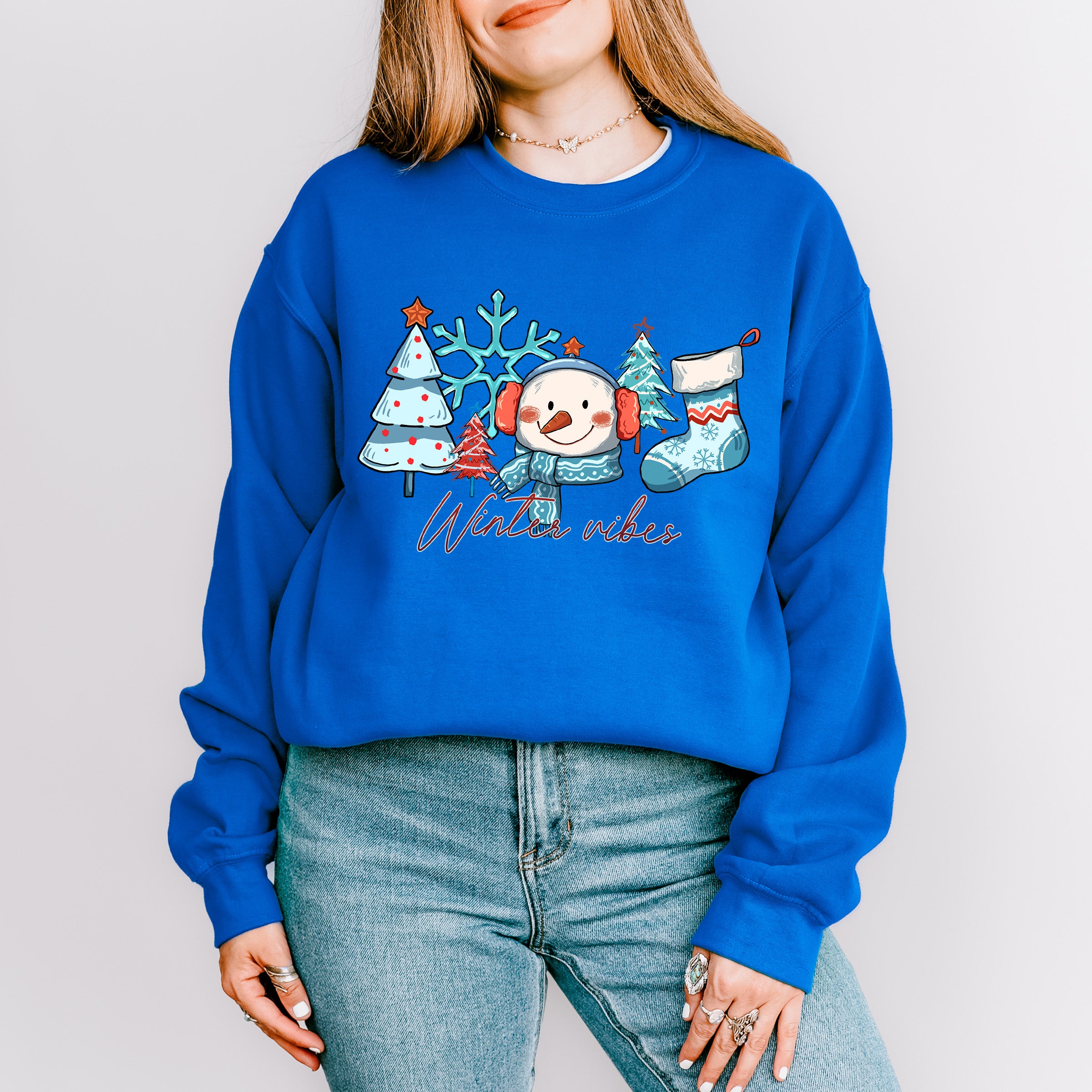 Winter Vibes - Winter Unisex Crewneck T-Shirt Sweatshirt Hoodie
