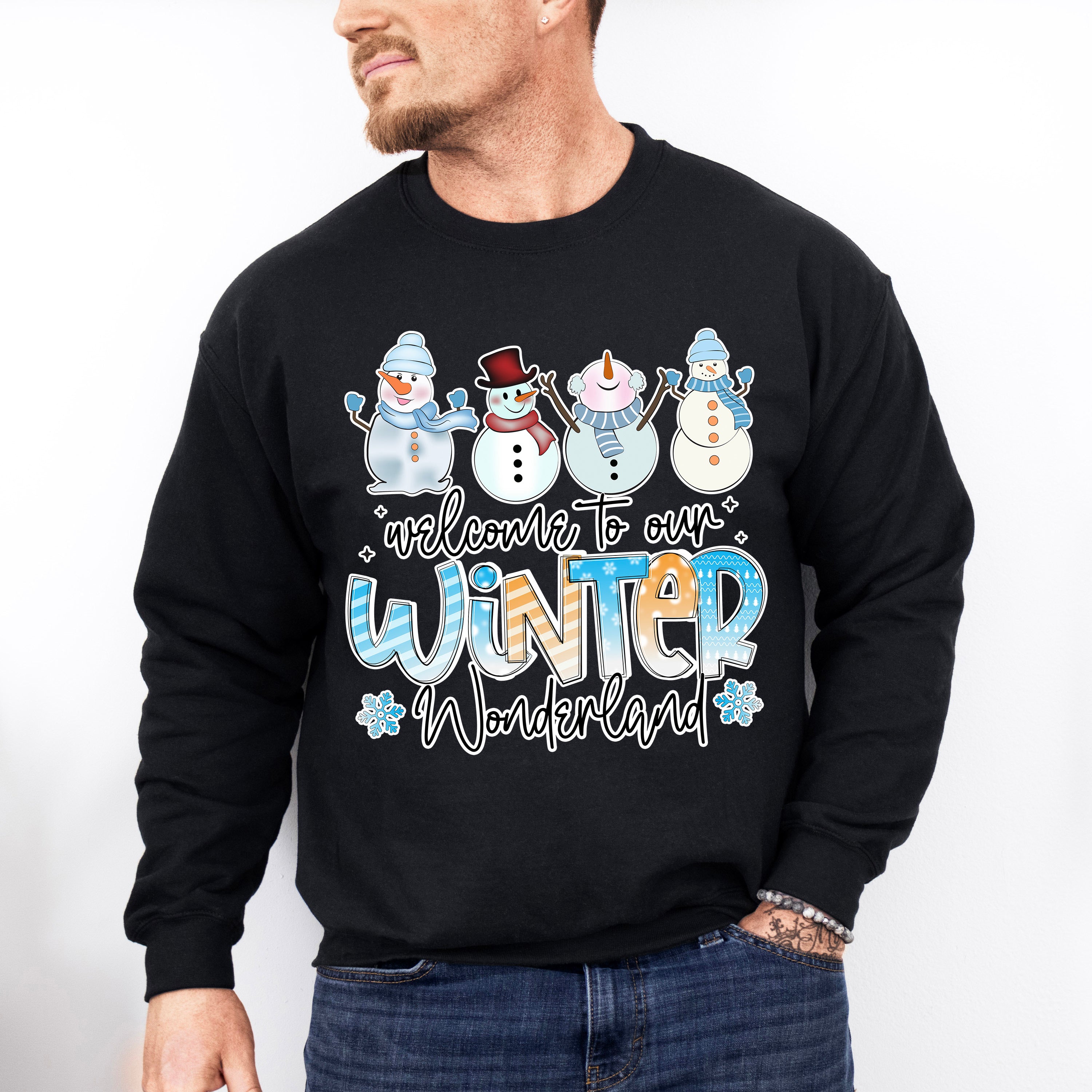 Welcome To Our Winter Wonderland - Winter Unisex Crewneck T-Shirt Sweatshirt Hoodie