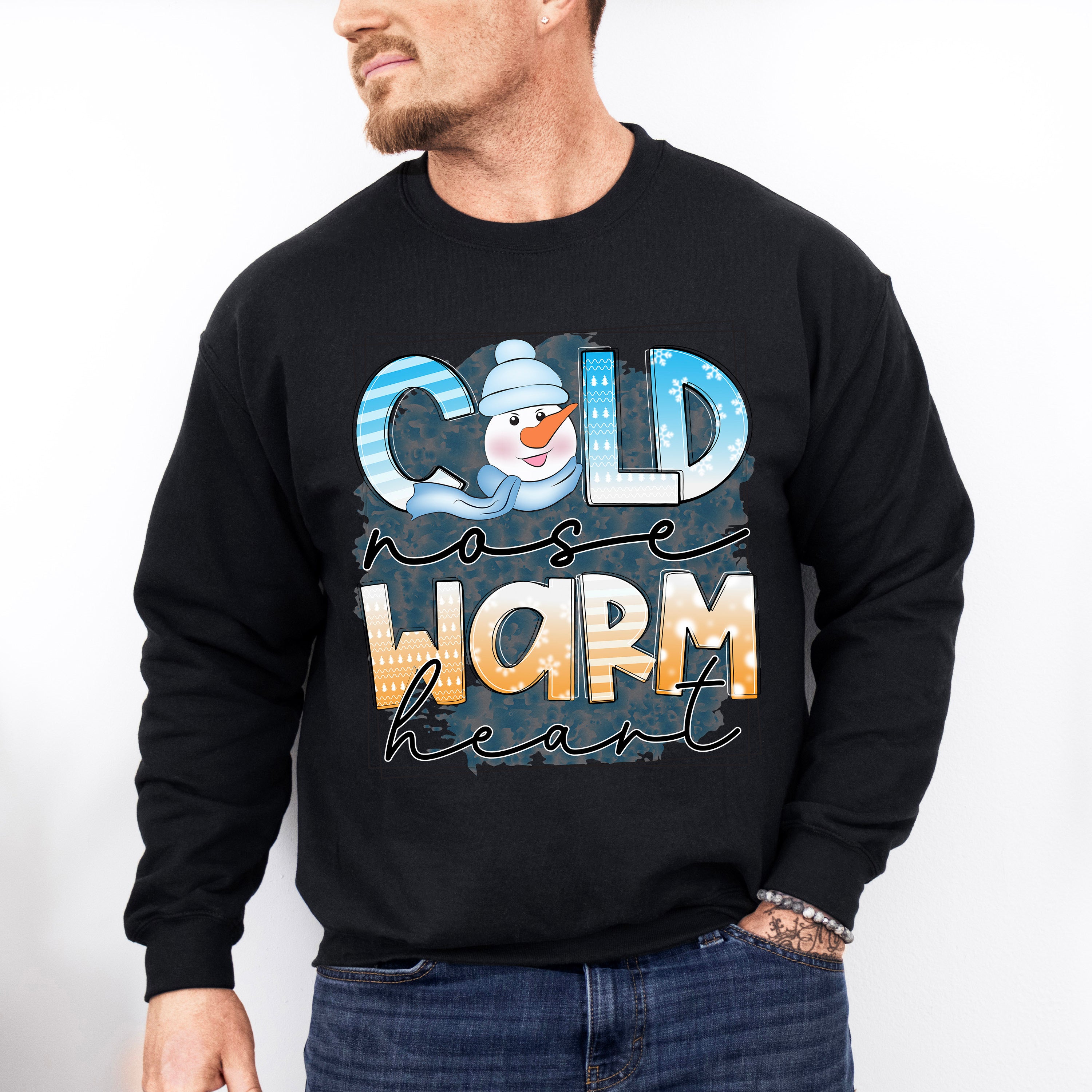 Cold Nose Warm Heart - Winter Unisex Crewneck T-Shirt Sweatshirt Hoodie