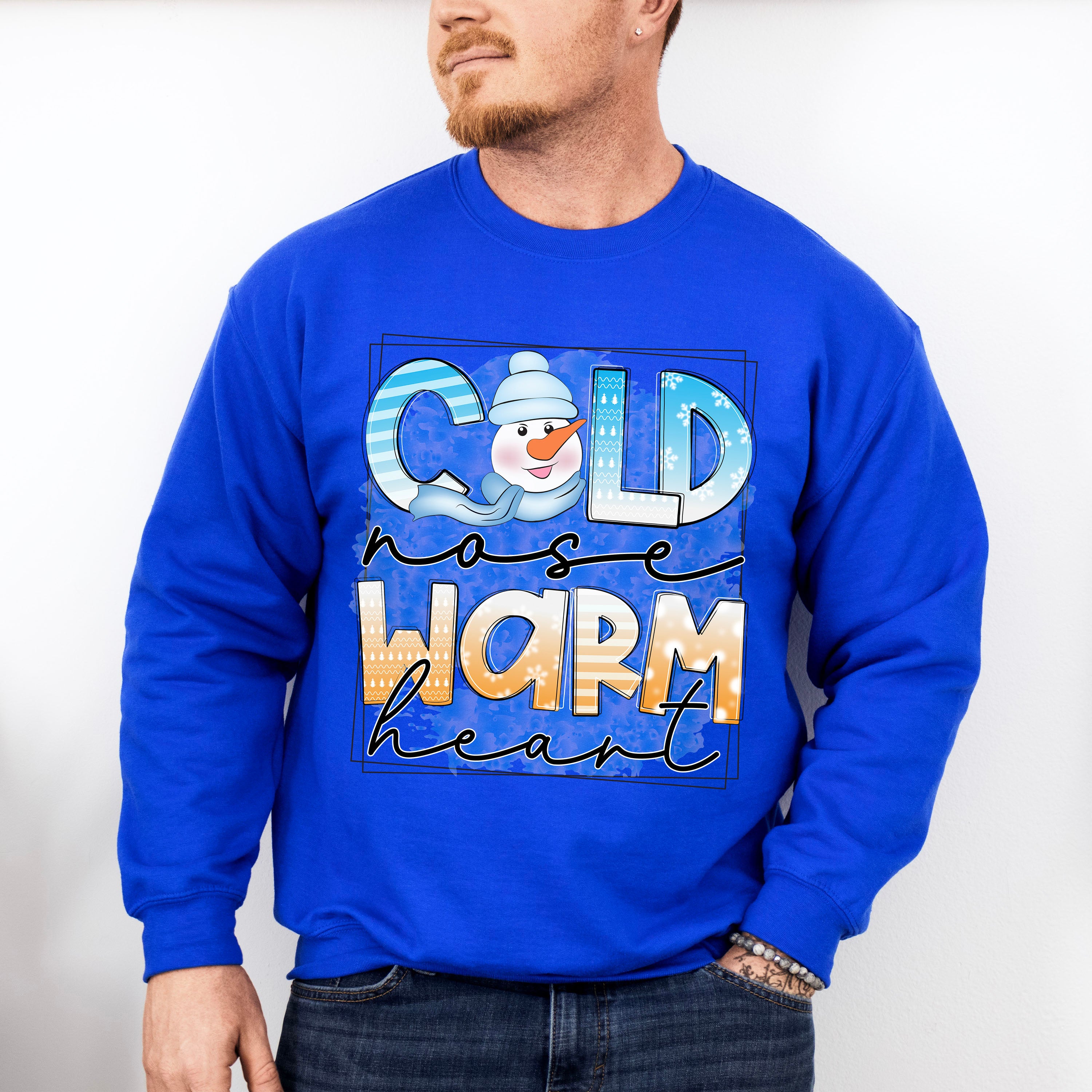 Cold Nose Warm Heart - Winter Unisex Crewneck T-Shirt Sweatshirt Hoodie