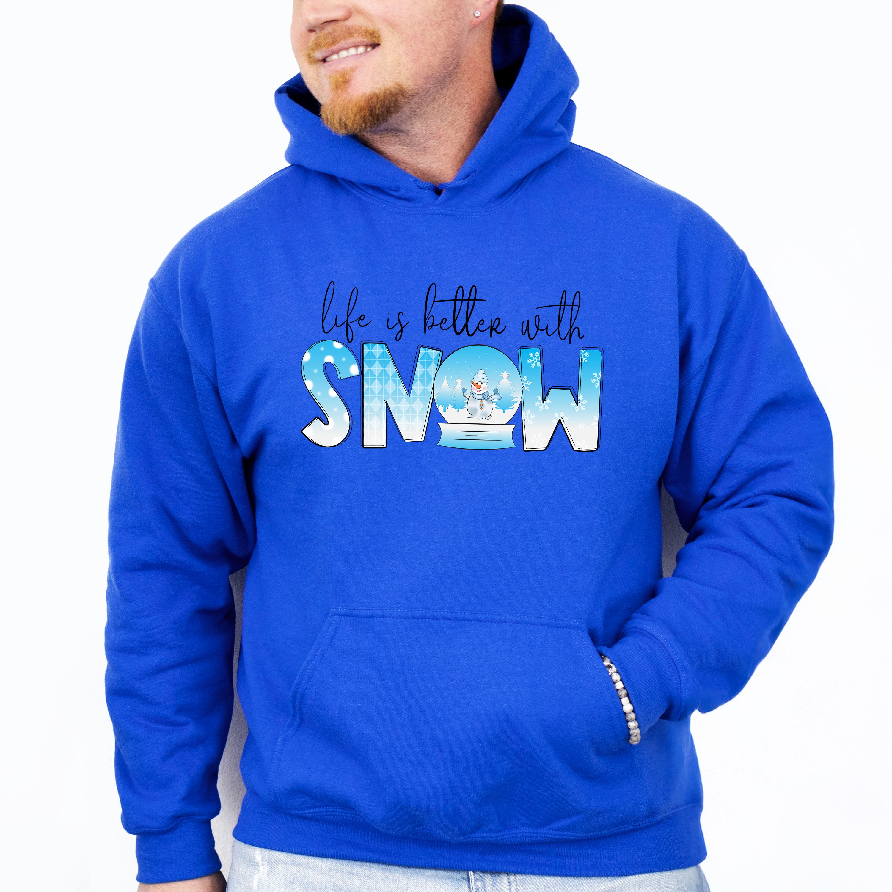 Life Is Better With Snow - Winter Unisex Crewneck T-Shirt Sweatshirt Hoodie